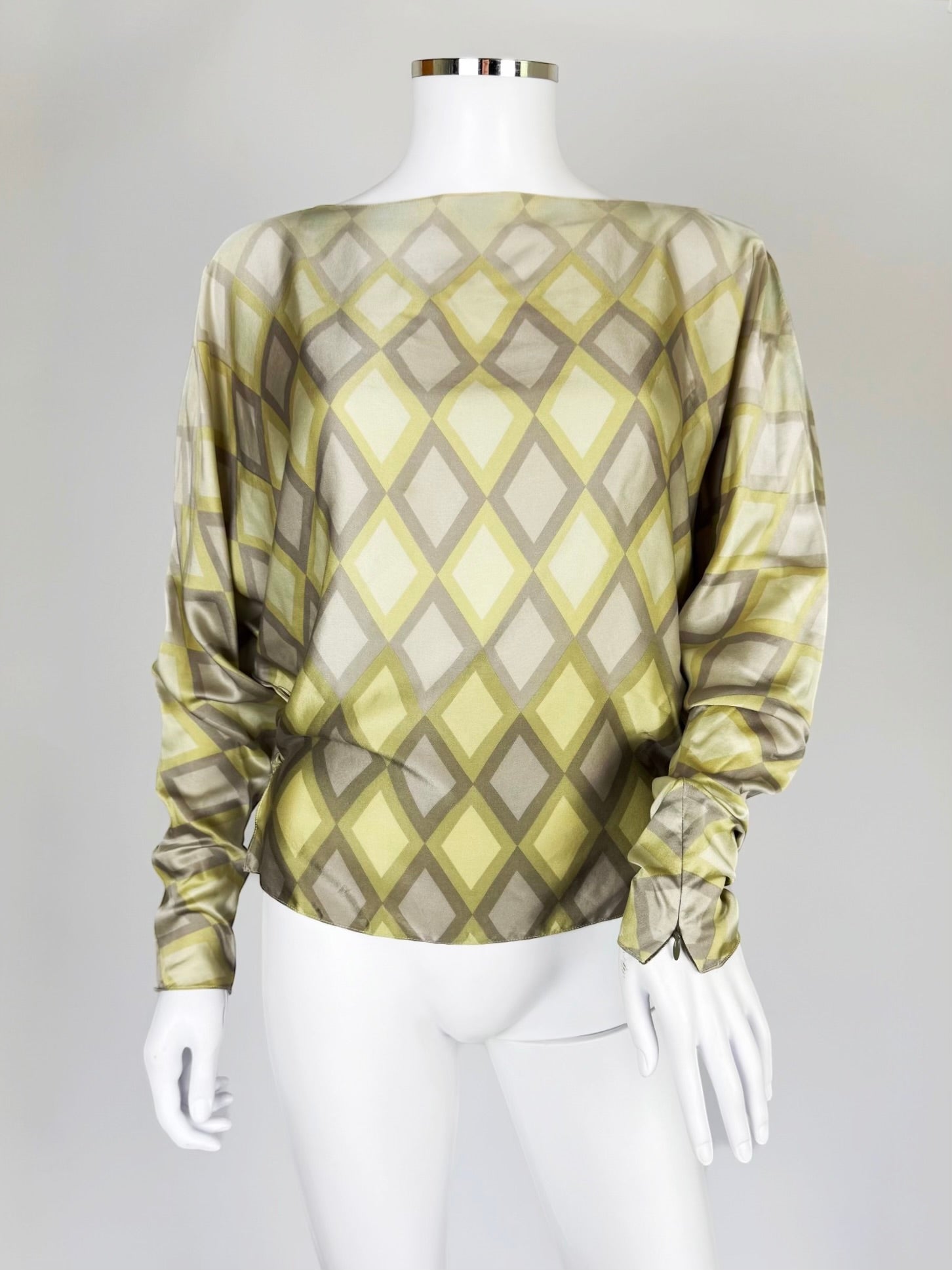 Chloé by Stella McCartney Silk Diamond Blouse, FW 2000