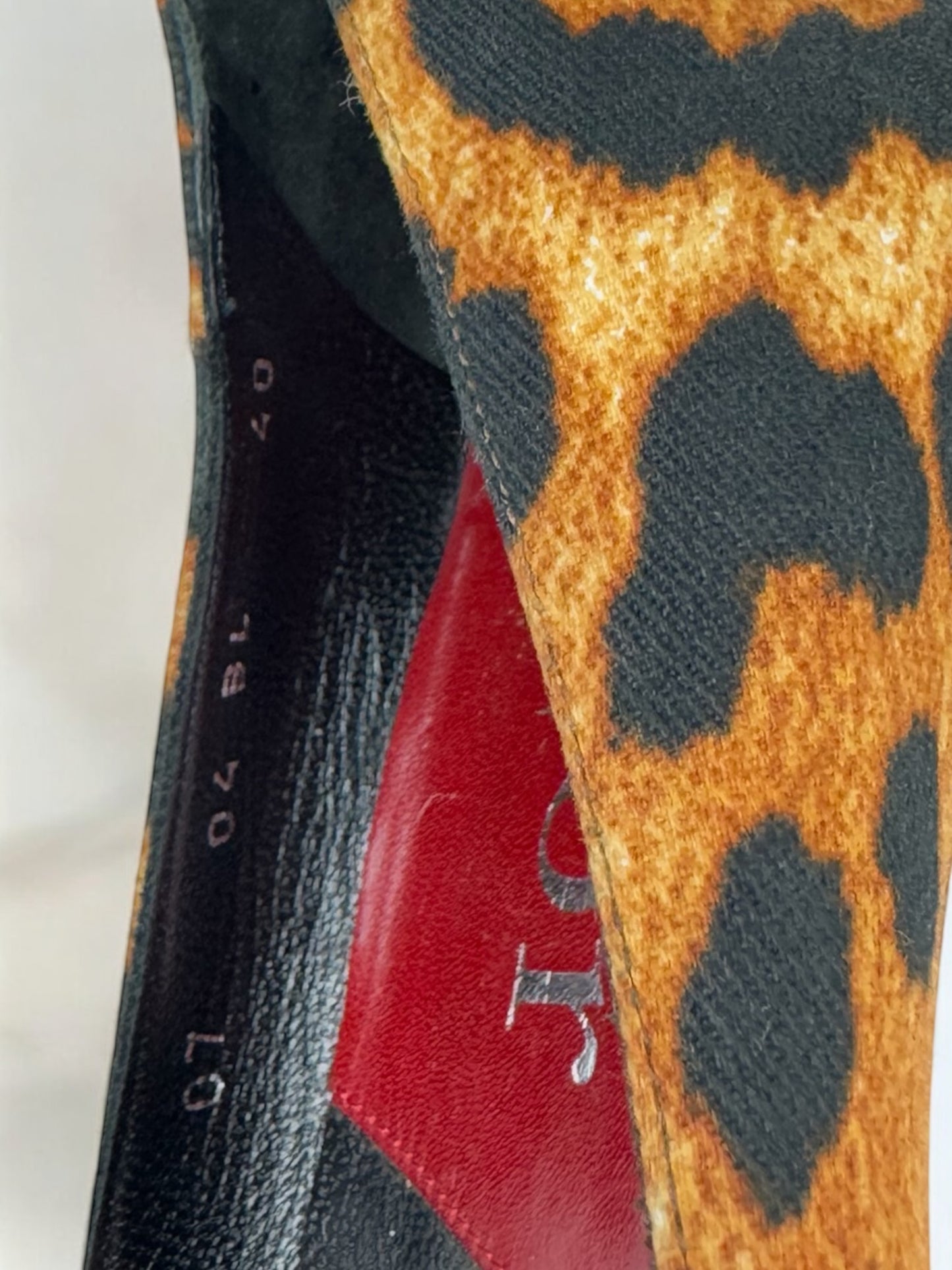Christian Dior by John Galliano Leopard “I Love Dior” Ballerinas, 2000s