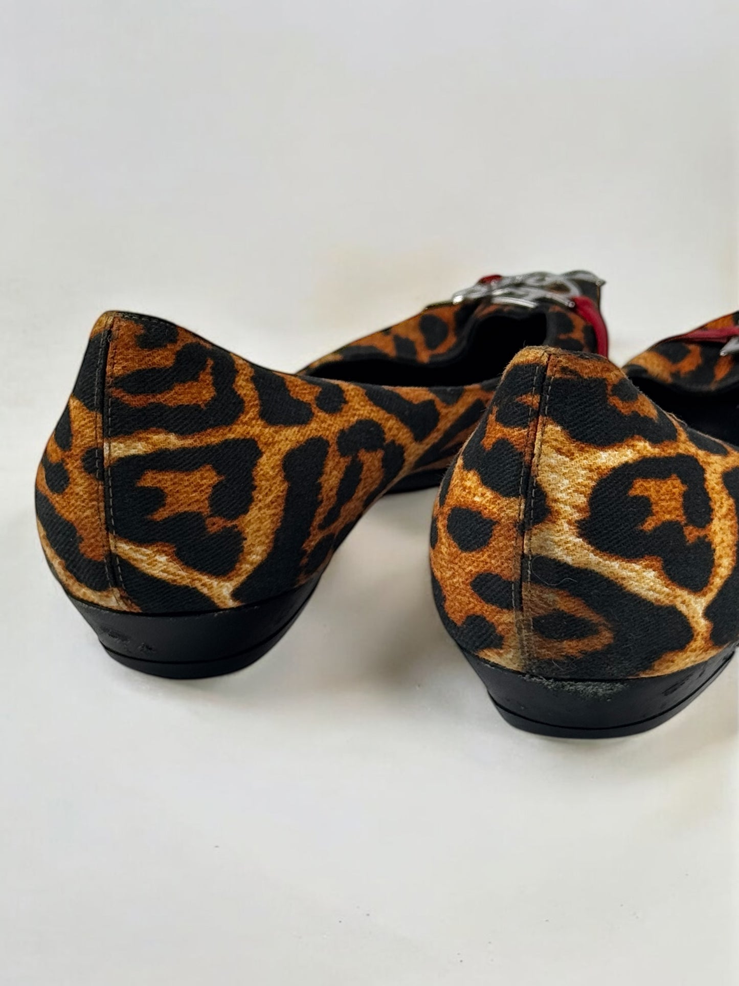 Christian Dior by John Galliano Leopard “I Love Dior” Ballerinas, 2000s