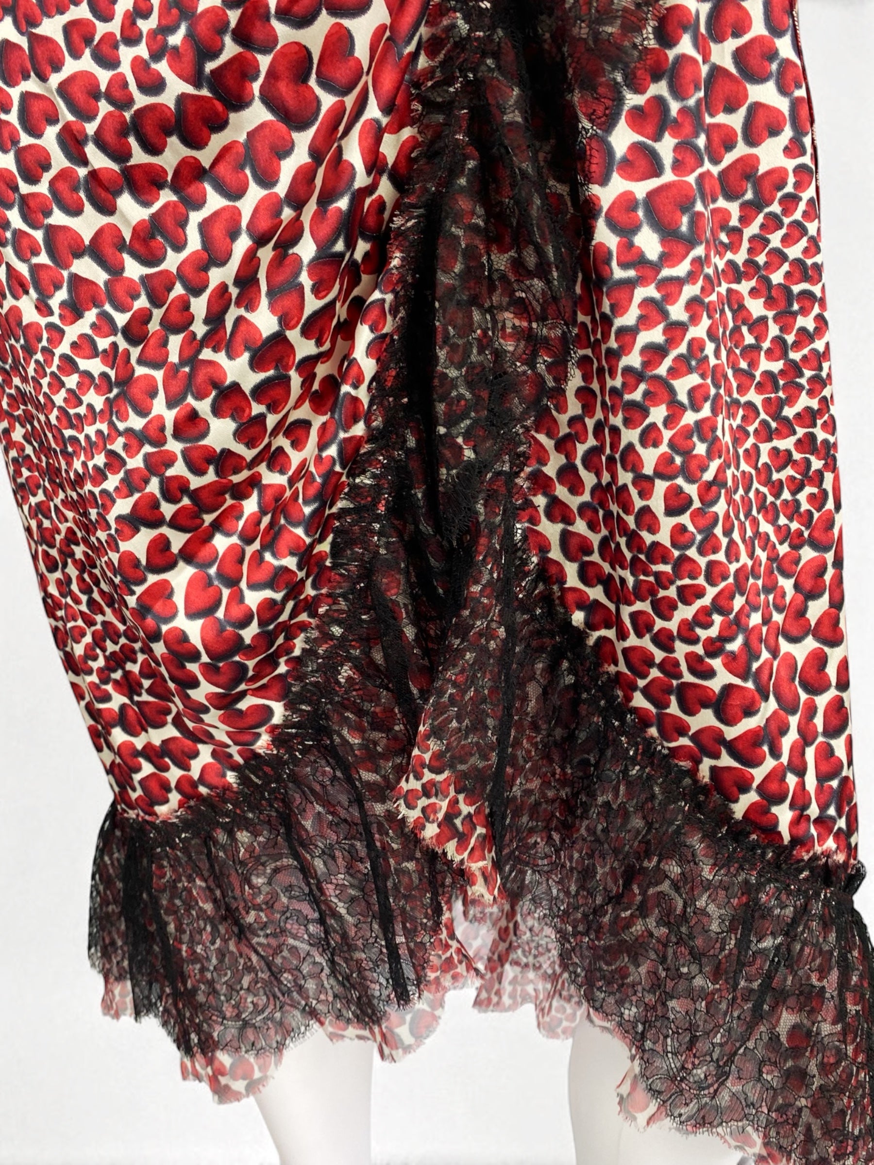 Prada Silk Heart Print Dress, SS 2000