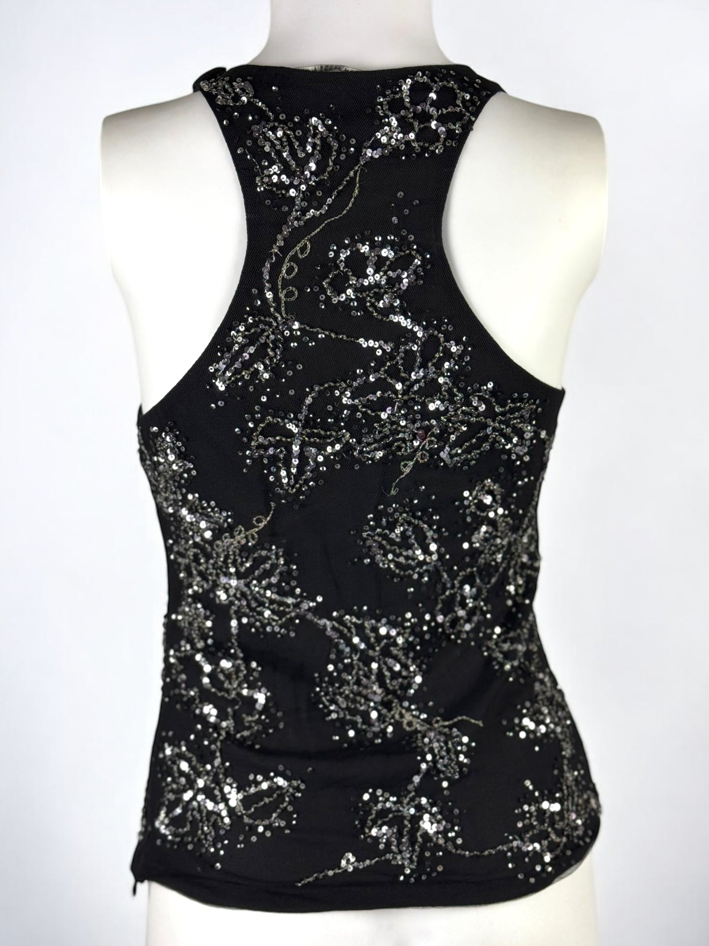 Alexander McQueen Silk Mesh Sequin Vest, 2004