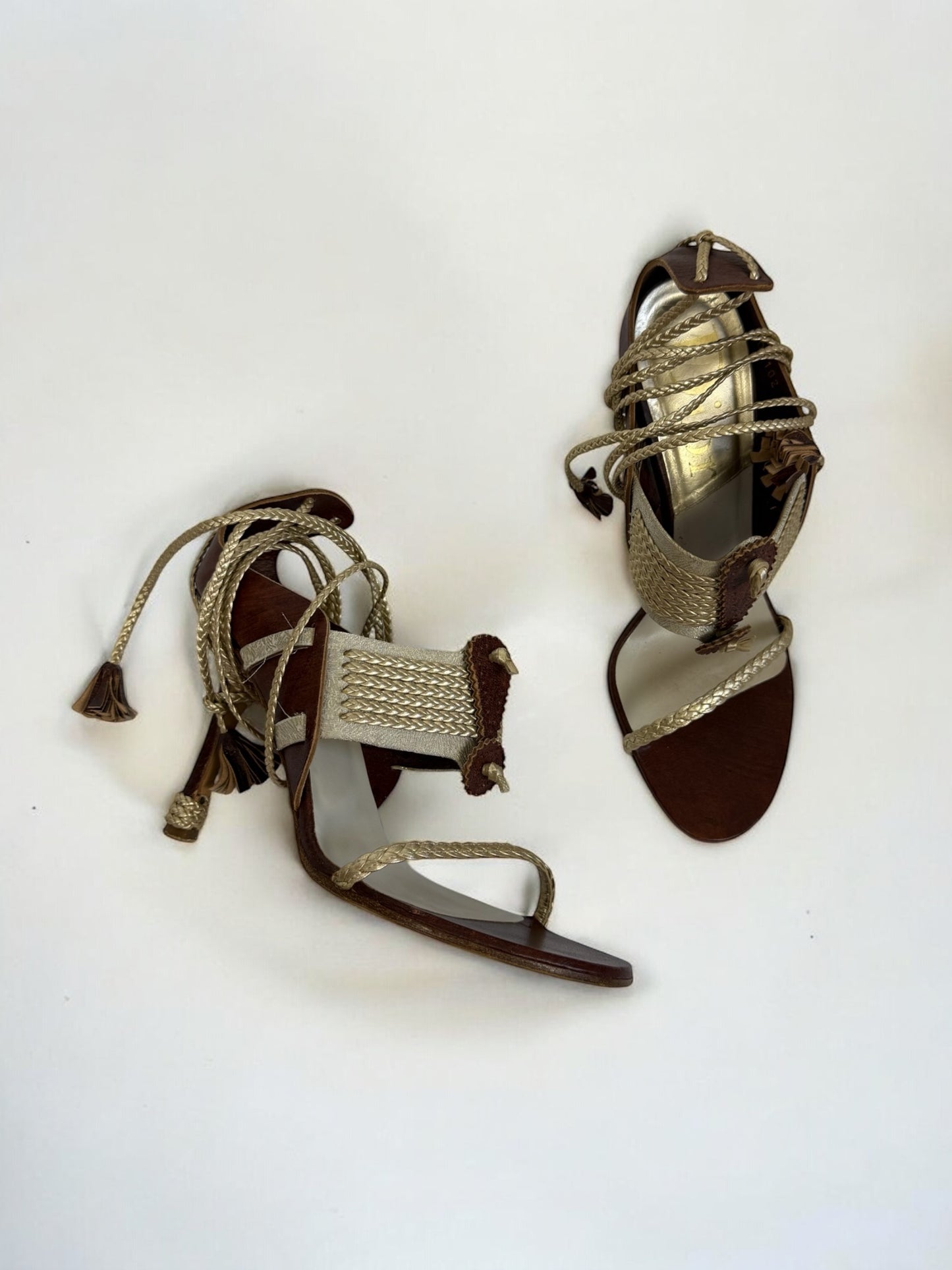 Christian Dior by John Galliano Tassel Sandals, c. 2000s