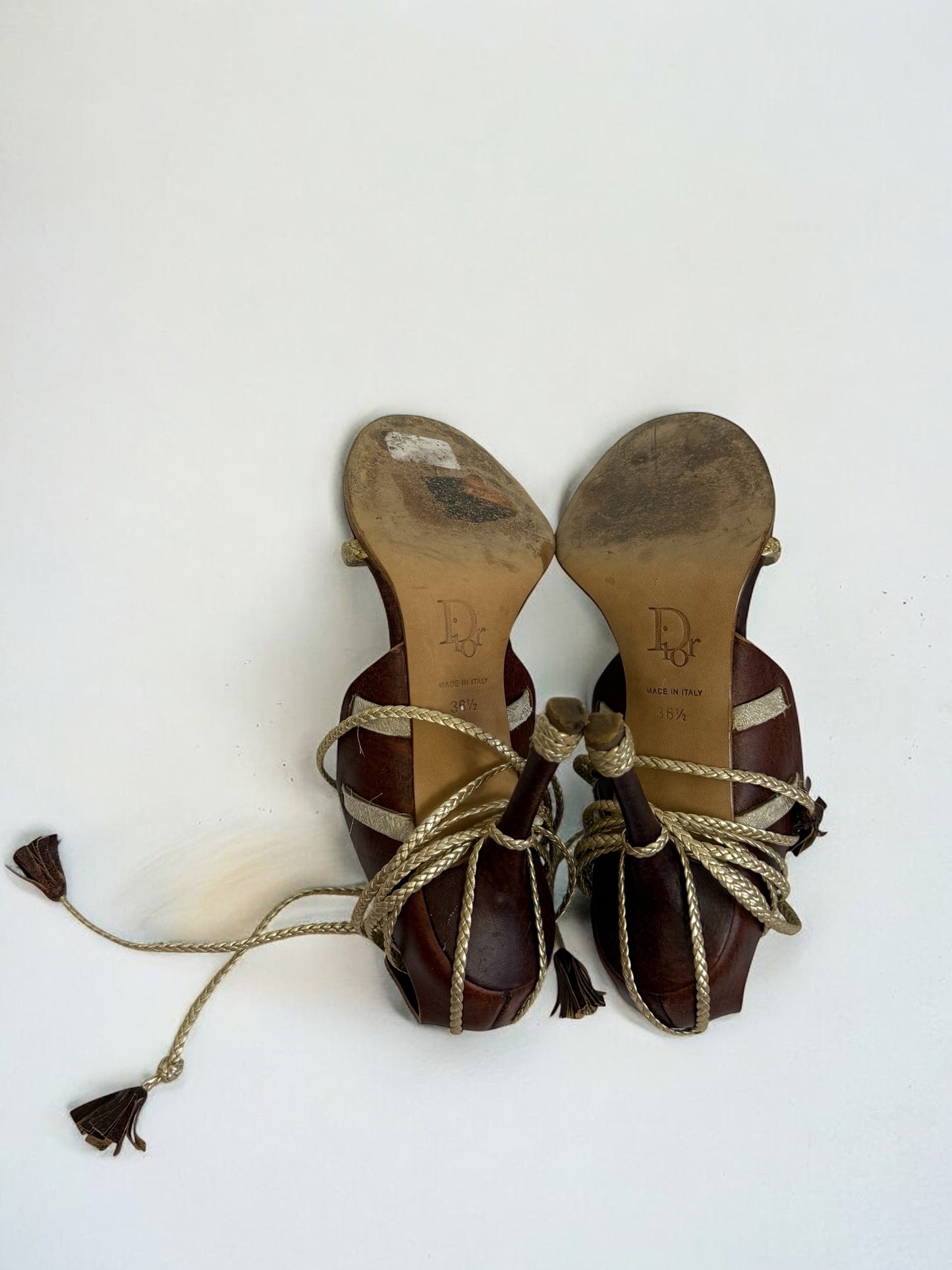 Christian Dior by John Galliano Tassel Sandals, c. 2000s