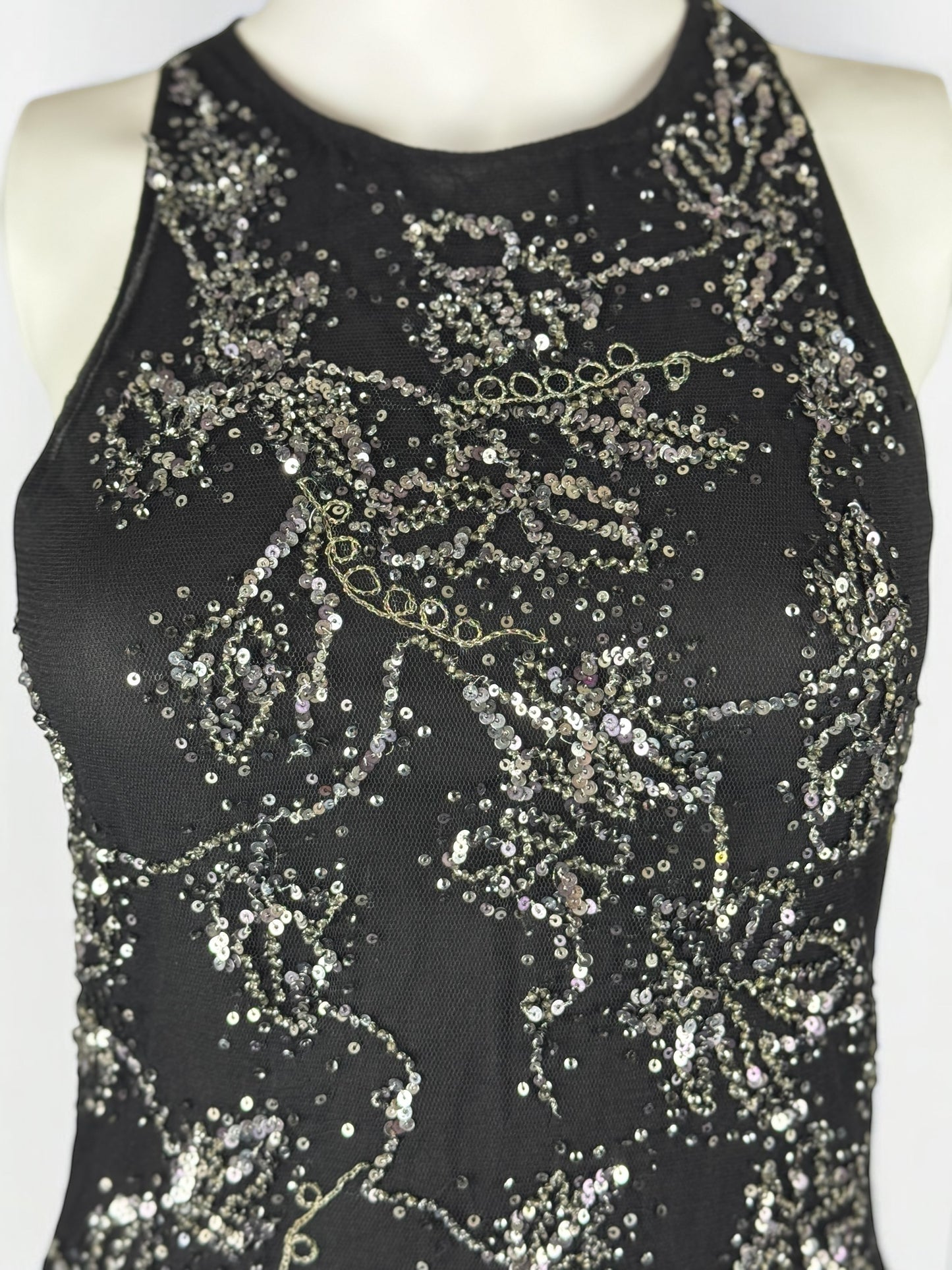 Alexander McQueen Silk Mesh Sequin Vest, 2004