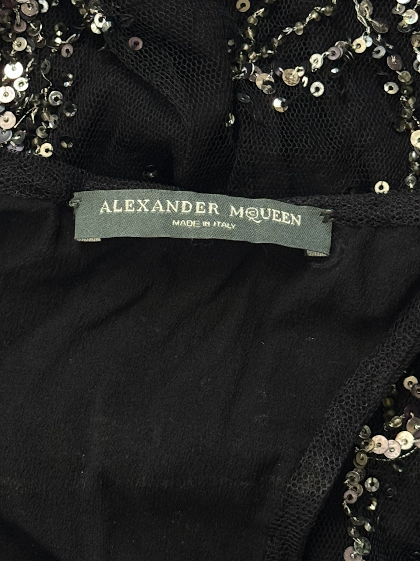 Alexander McQueen Silk Mesh Sequin Vest, 2004
