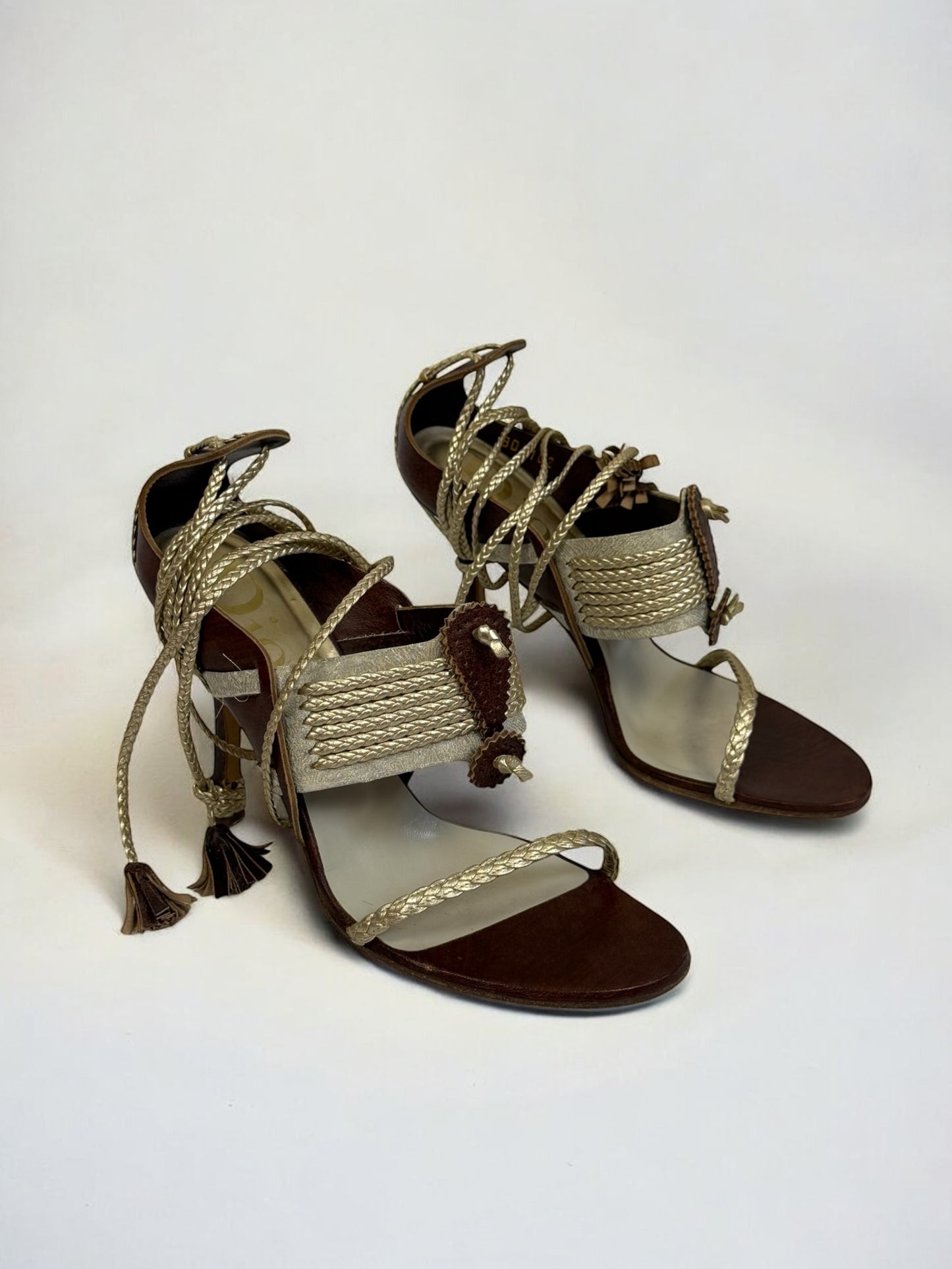 Christian Dior by John Galliano Tassel Sandals, c. 2000s
