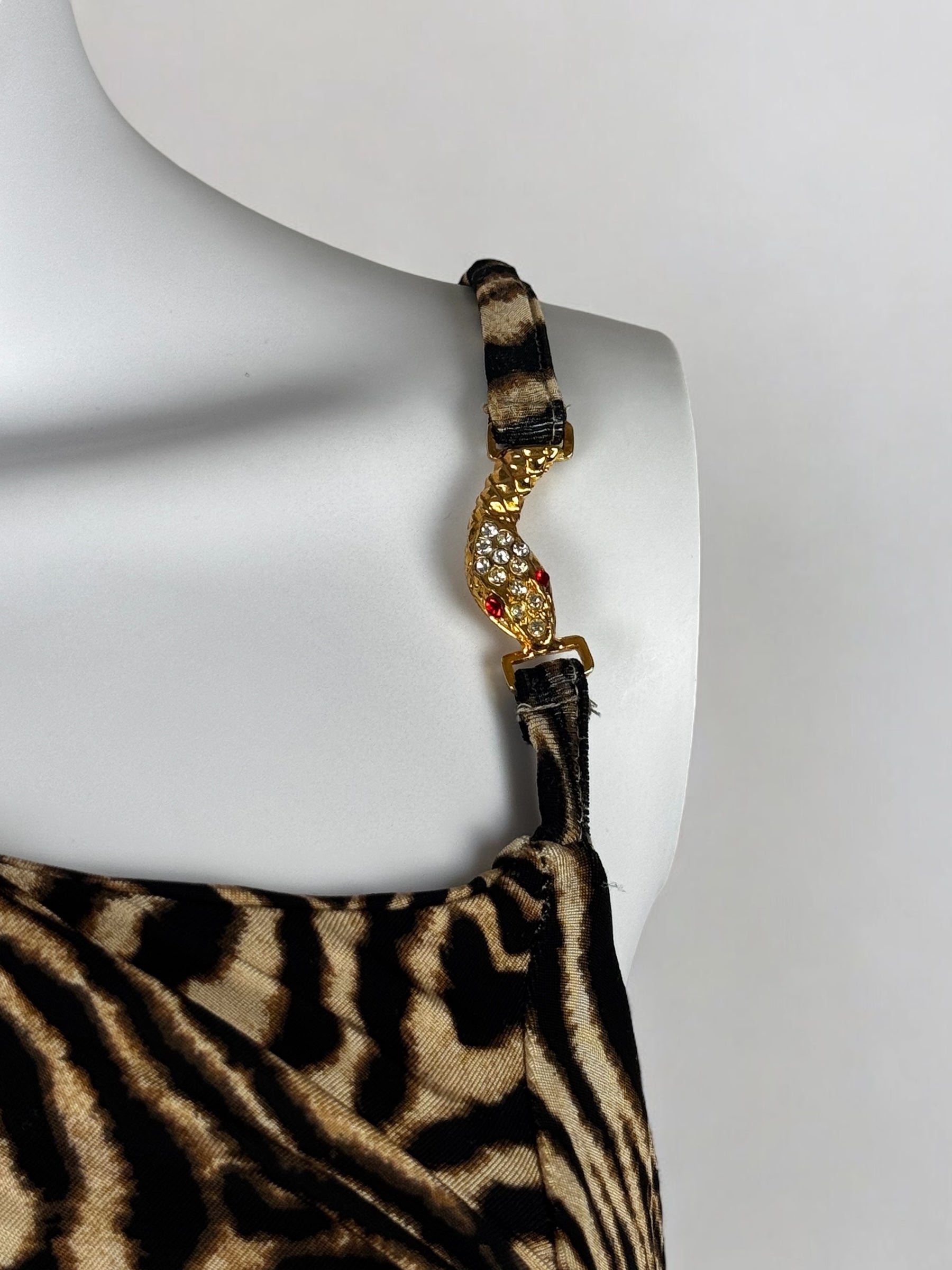 Roberto Cavalli Abstract Animal Print Dress, 2006