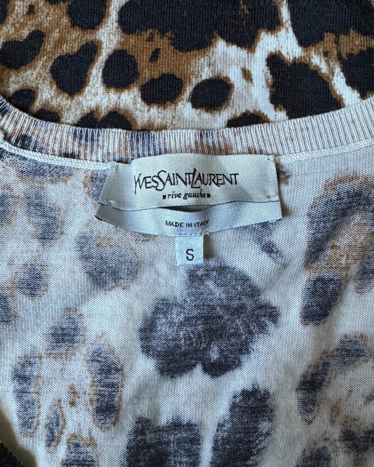 Yves Saint Laurent by Tom Ford Leopard Knit Vest, SS 2002