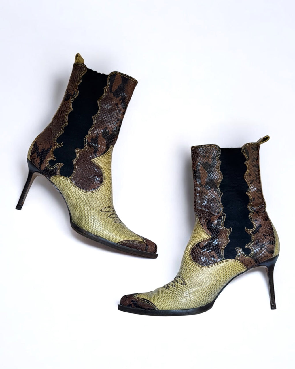 Christian Dior by John Galliano Python Cowboy Boots, FW 2001