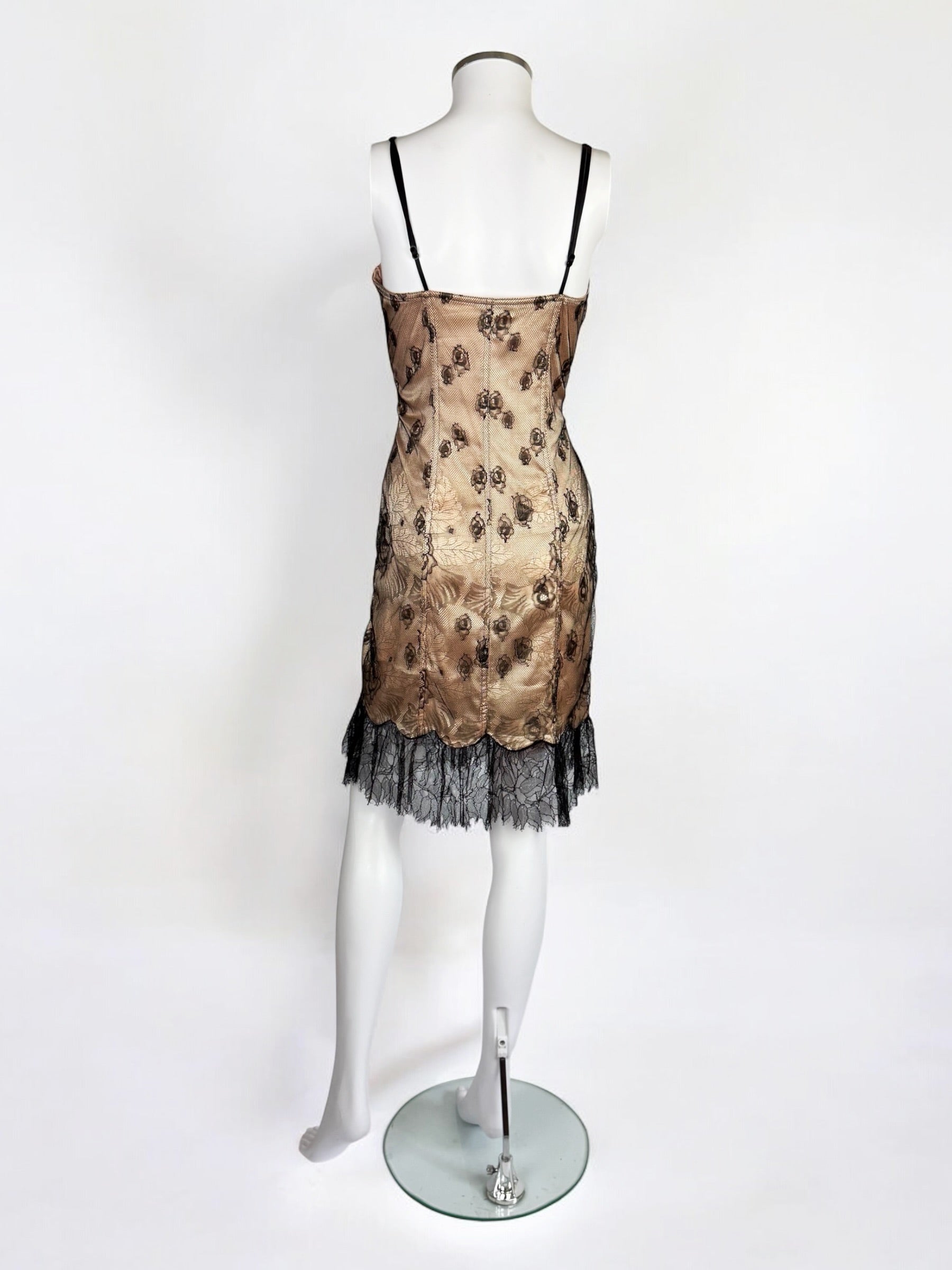 Blumarine Lace Corset Mini Dress, SS 2004