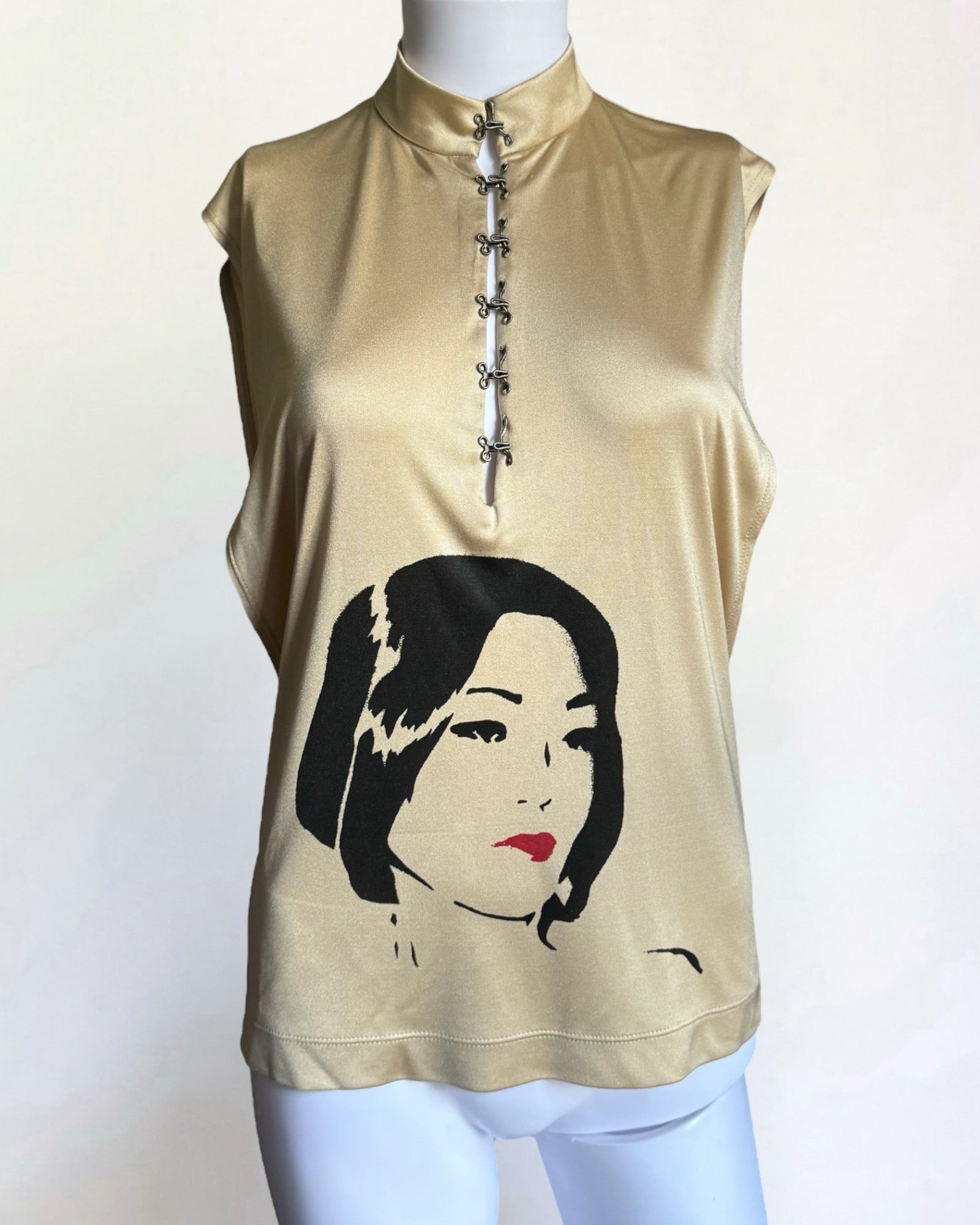 Chloé by Stella McCartney Silk Face Stencil Blouse, FW 2001