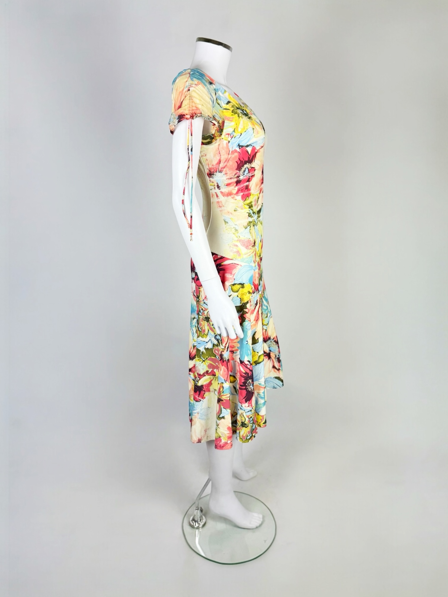 Roberto Cavalli Watercolour Floral Dress, SS 2003