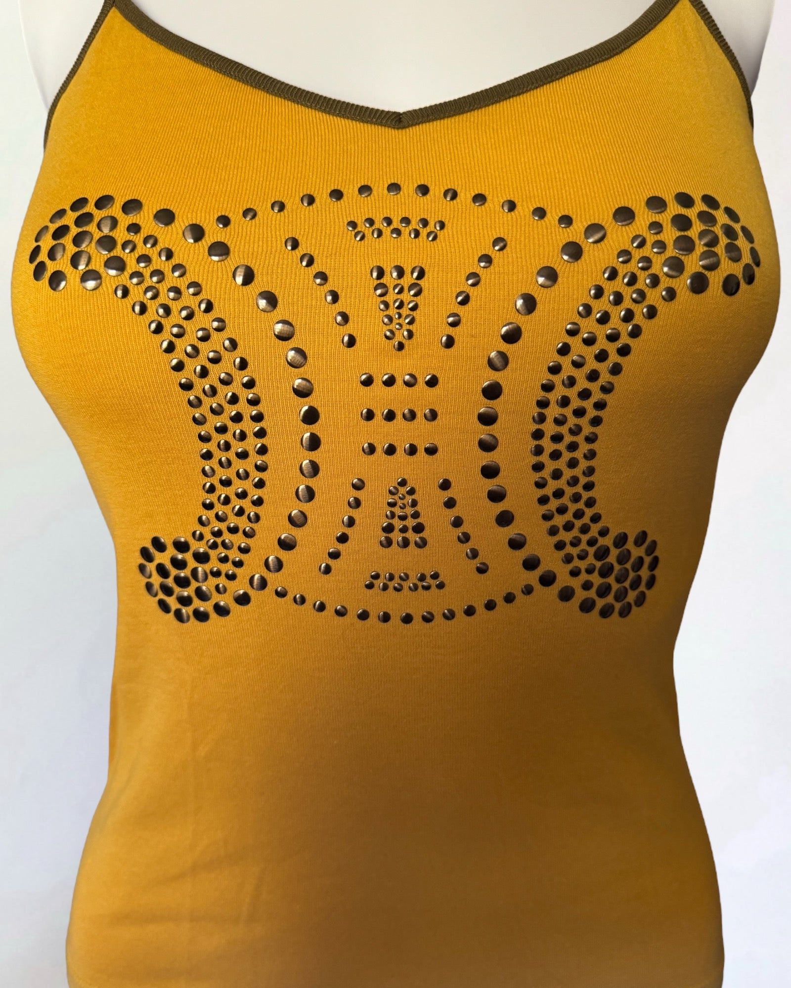 CELINE by Michael Kors Studded Logo Cami, c. 2000s