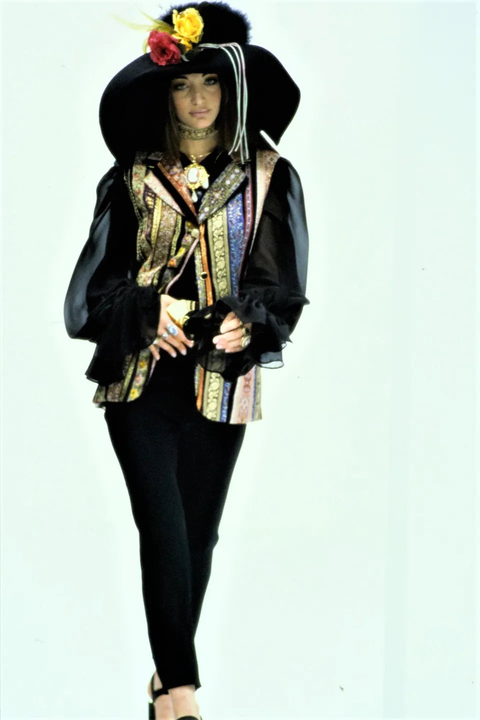Dolce & Gabbana “Rich Hippie” Velvet Folk Jacket, SS 1993