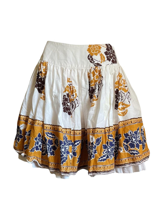 Miu Miu Voluminous Printed Mini Skirt, SS 2002