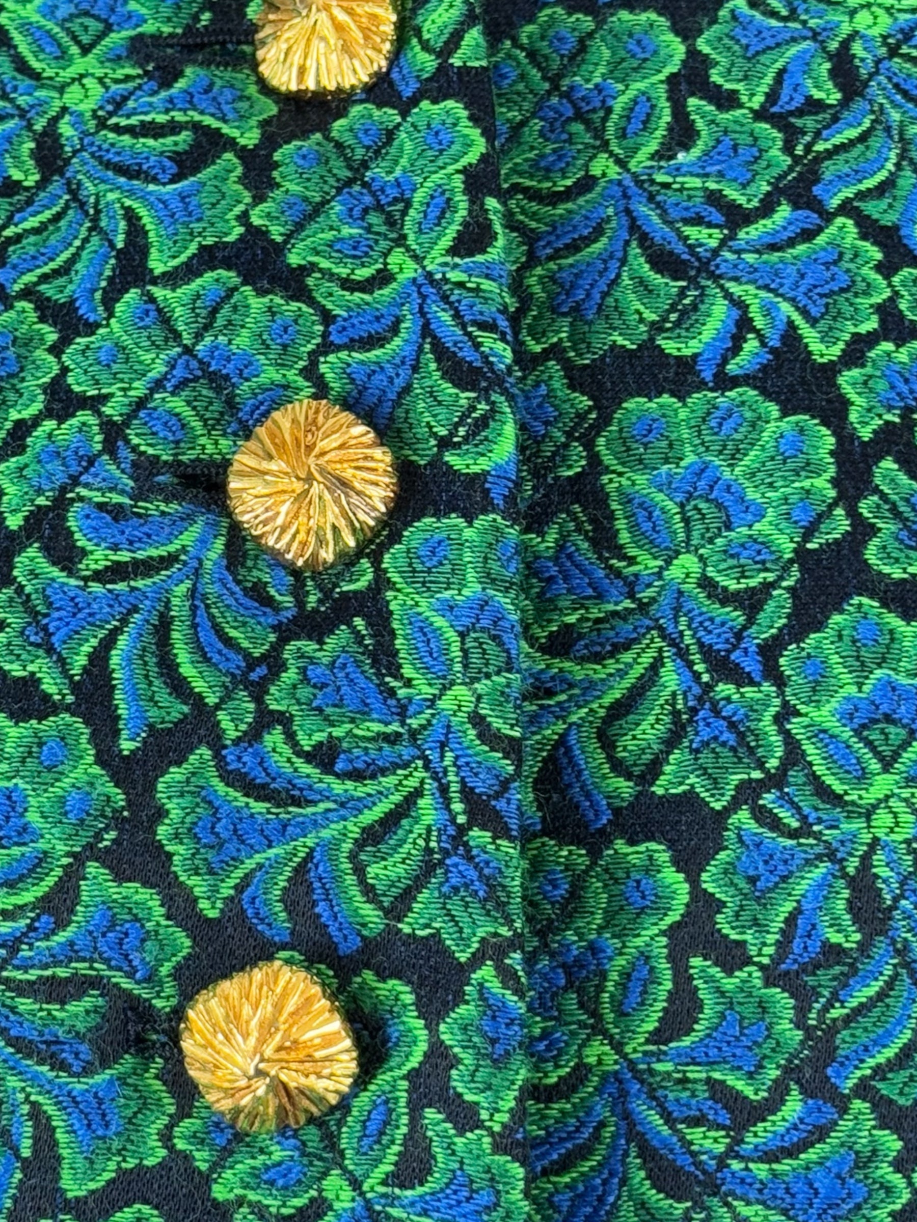 Yves Saint Laurent Floral Jacquard Jacket, c. Late 1980s