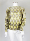 Chloé by Stella McCartney Silk Diamond Blouse, FW 2000