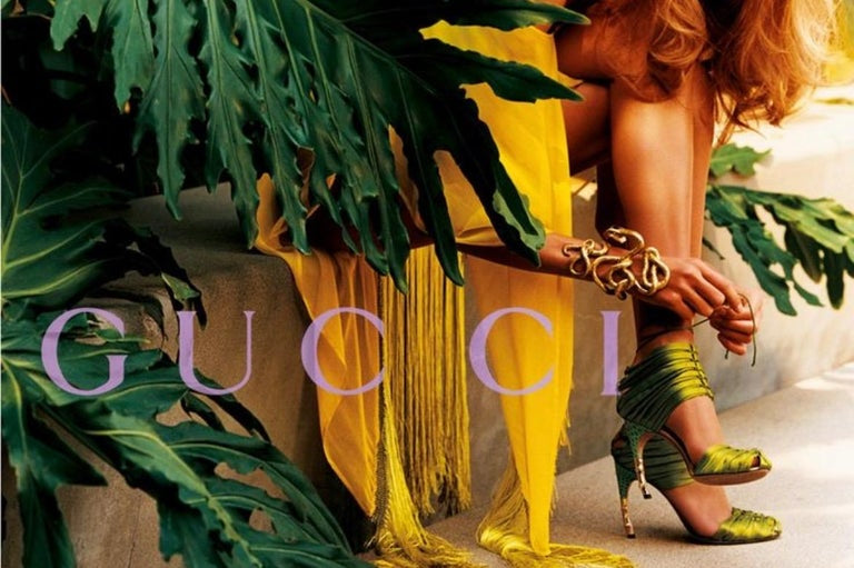 Gucci by Tom Ford Green Corset Heels, SS 2004