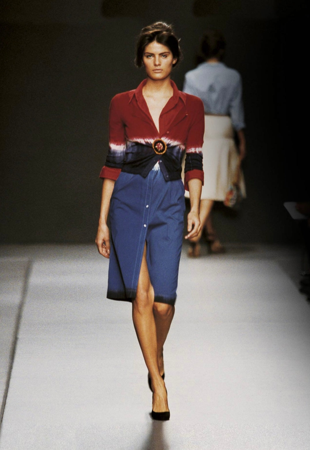 Prada Tie Dye Silk Wool Cardigan, SS 2004