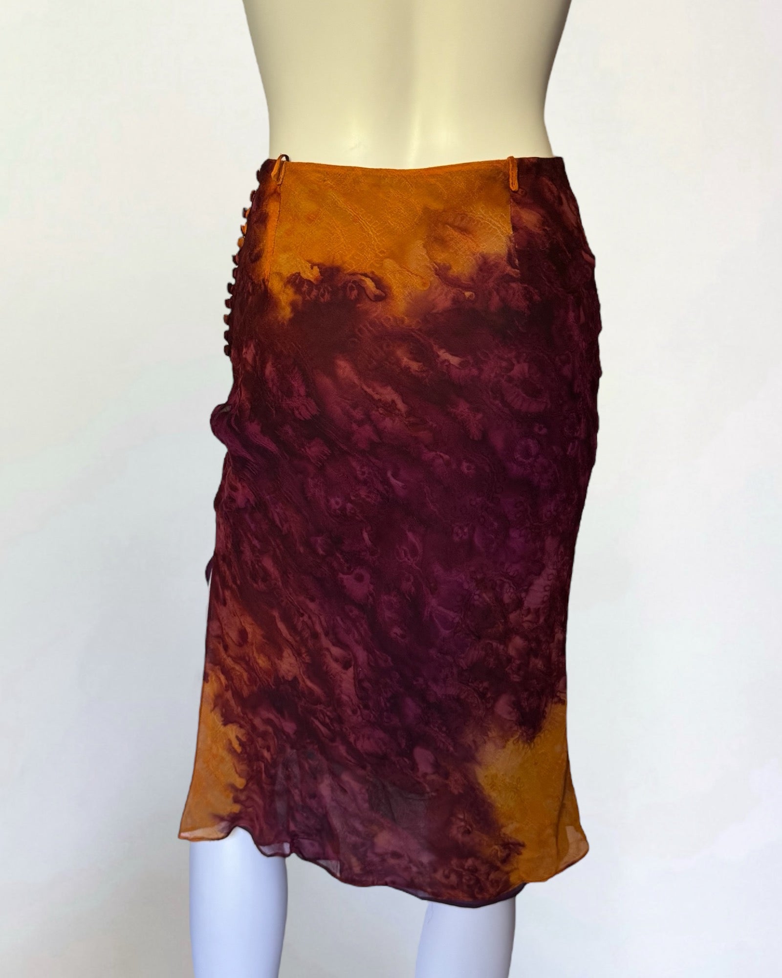 Christian Dior by John Galliano Tie Dye Skirt, SS 2001