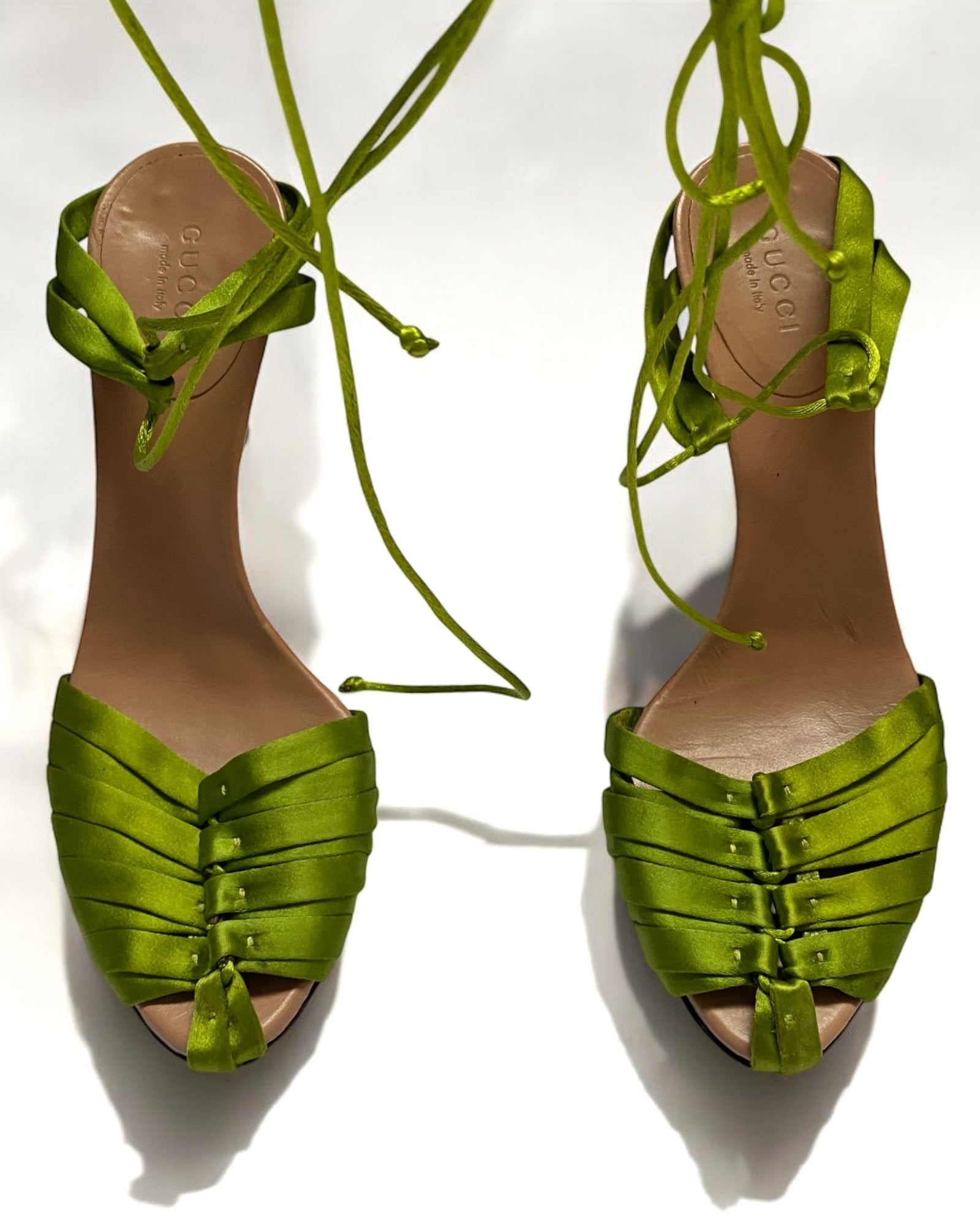 Gucci by Tom Ford Green Corset Heels, SS 2004
