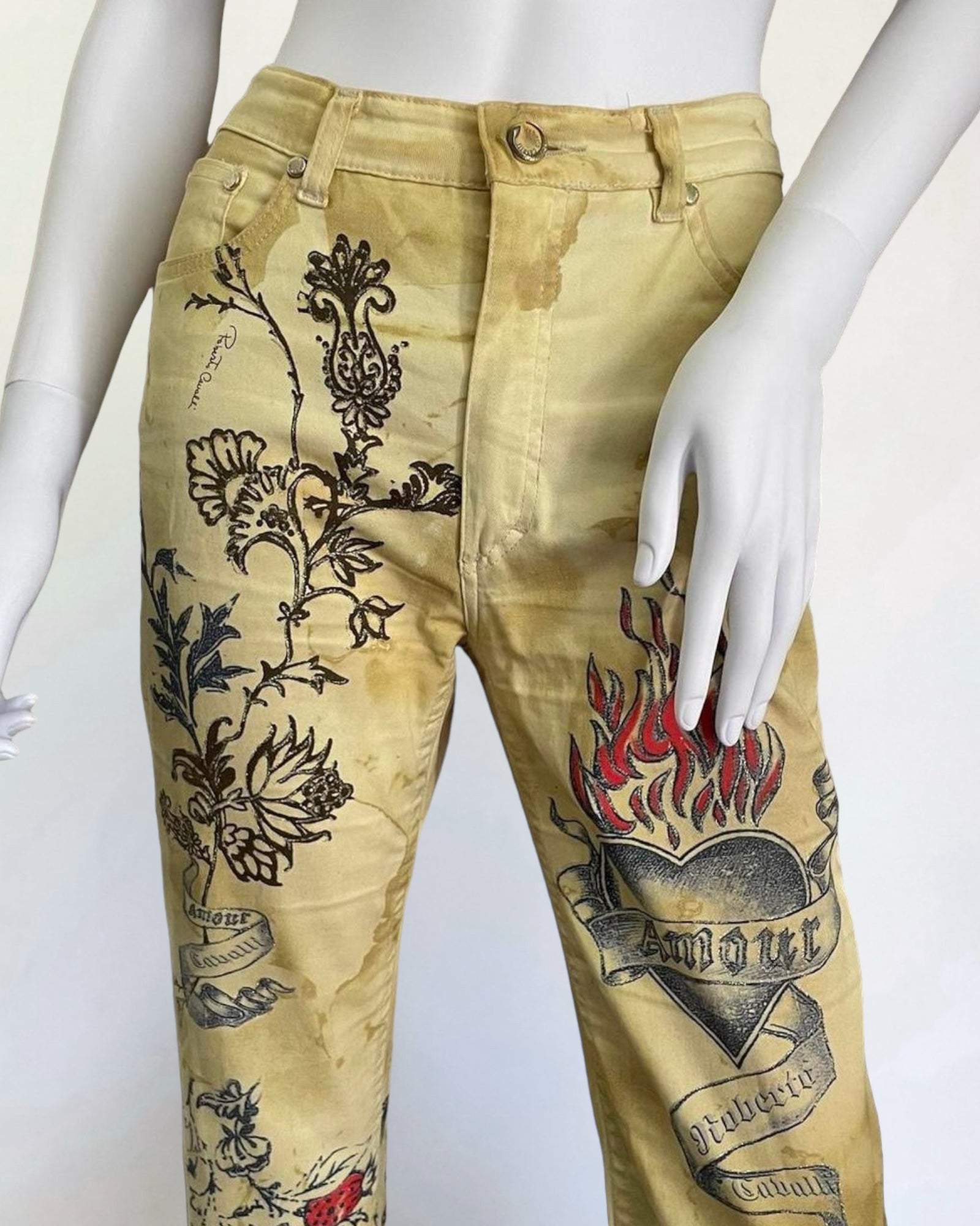Roberto Cavalli Tattoo Jeans, SS 2003