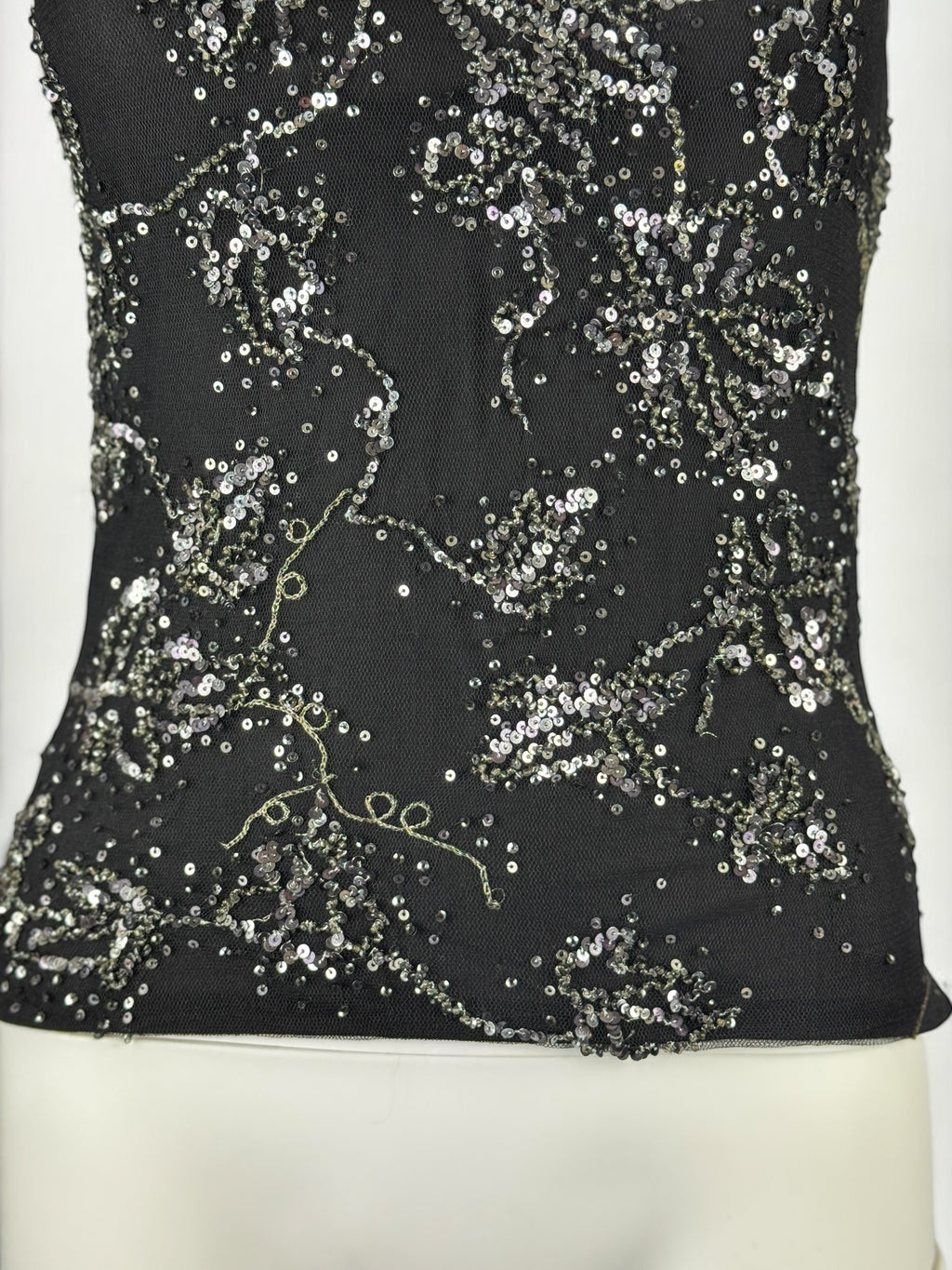 Alexander McQueen Silk Mesh Sequin Vest, 2004