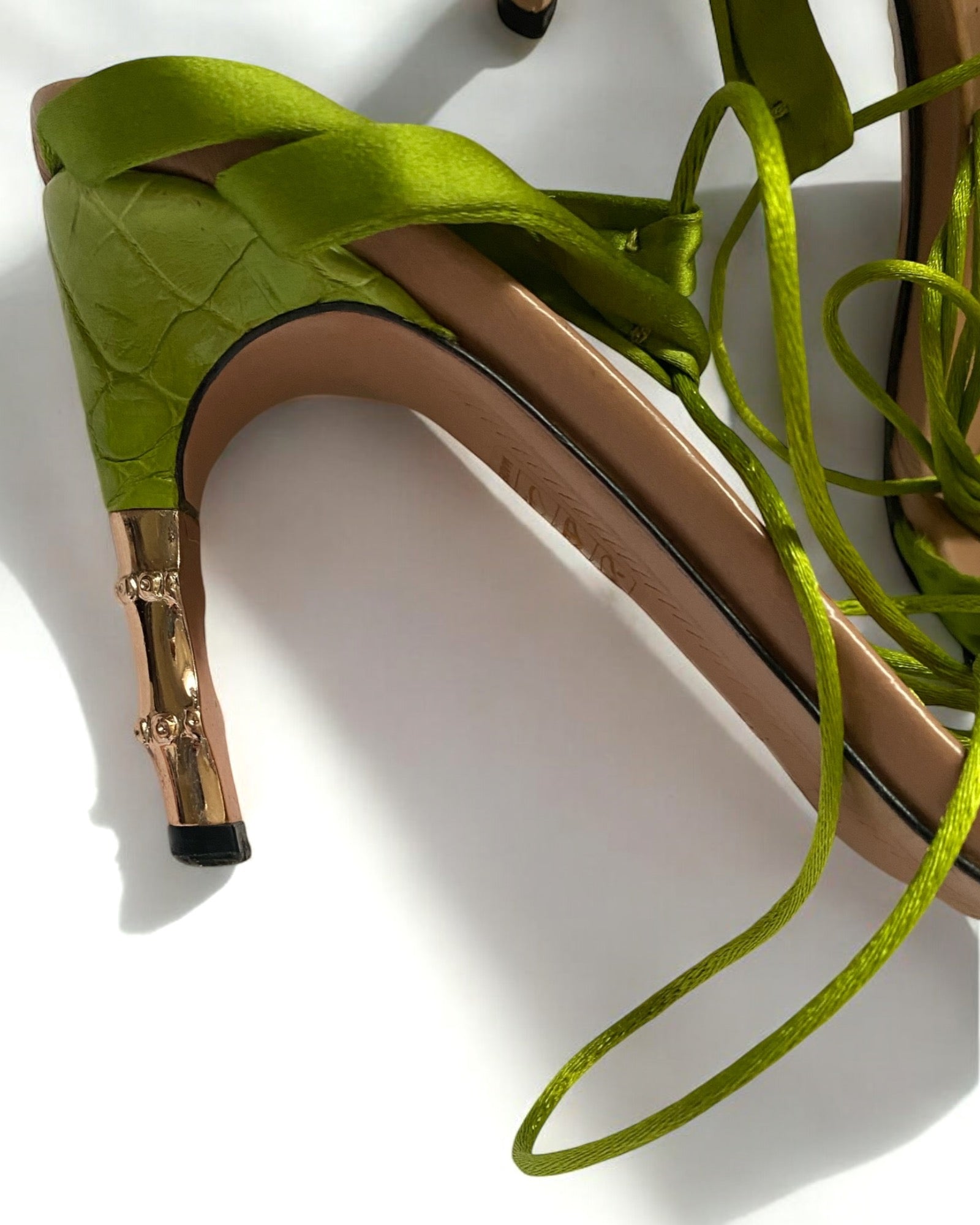Gucci by Tom Ford Green Corset Heels, SS 2004