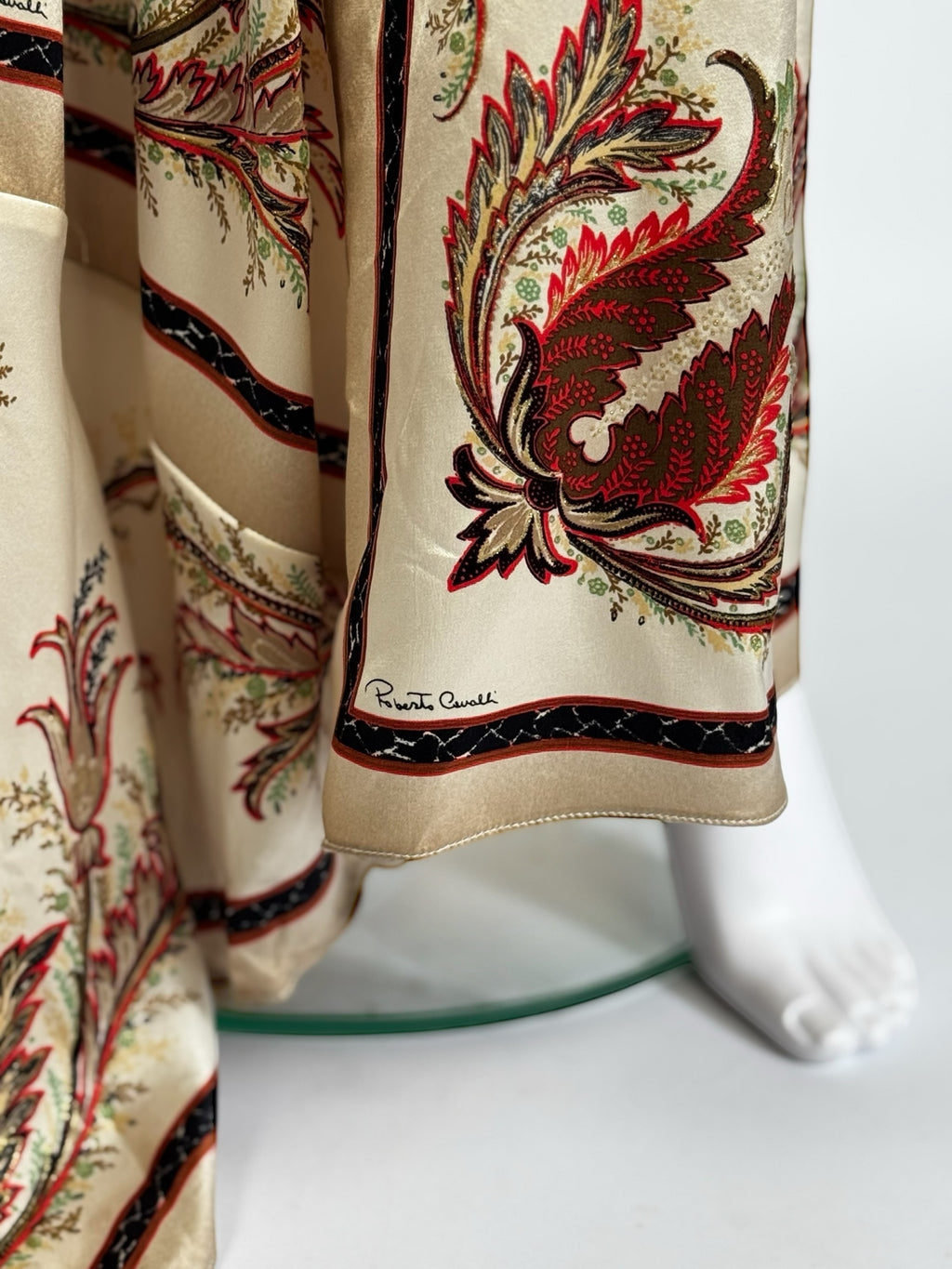 Roberto Cavalli Silk Satin Gown, FW 2004