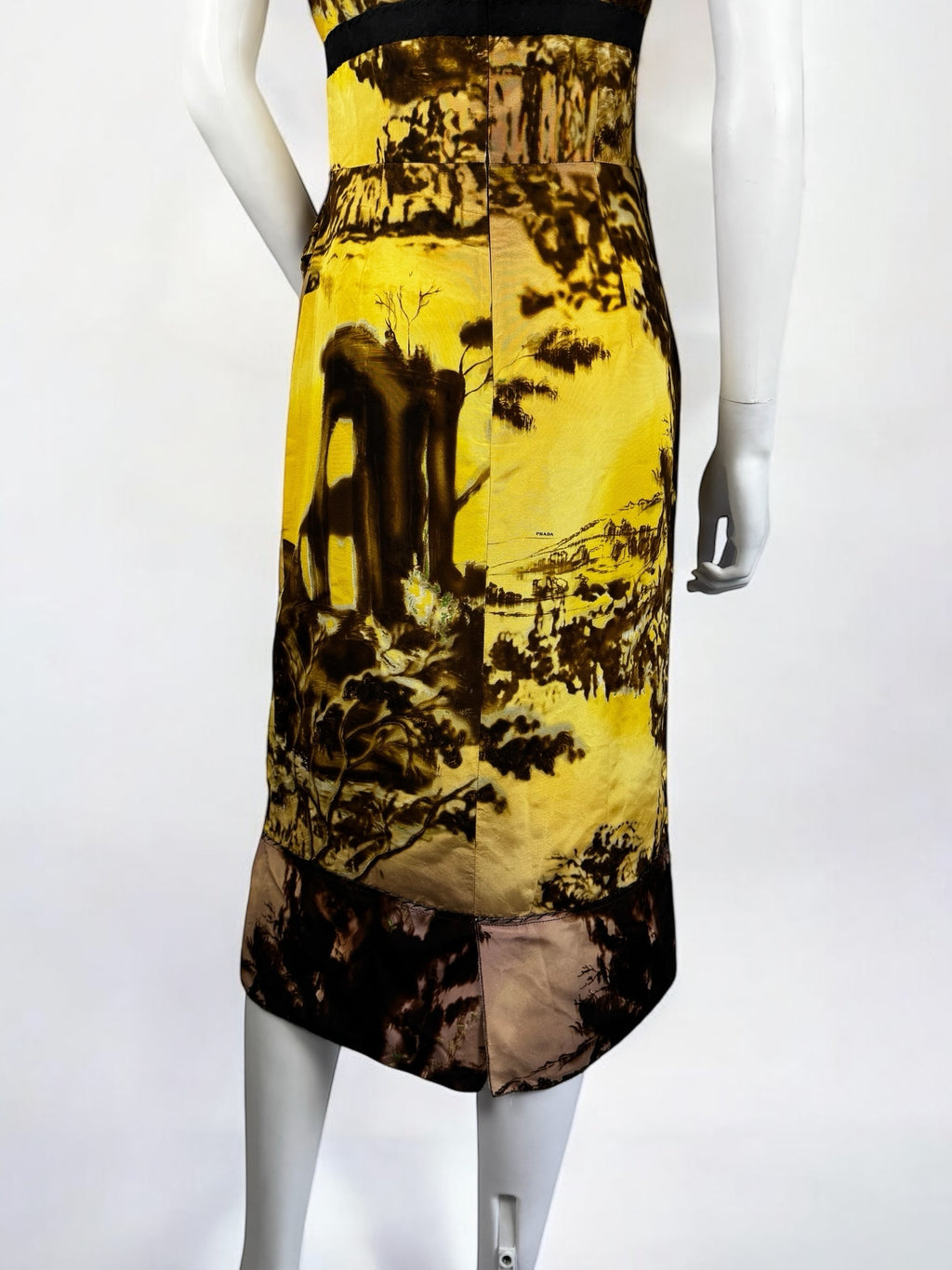 Prada Silk Roman Countryside Dress, FW 2004