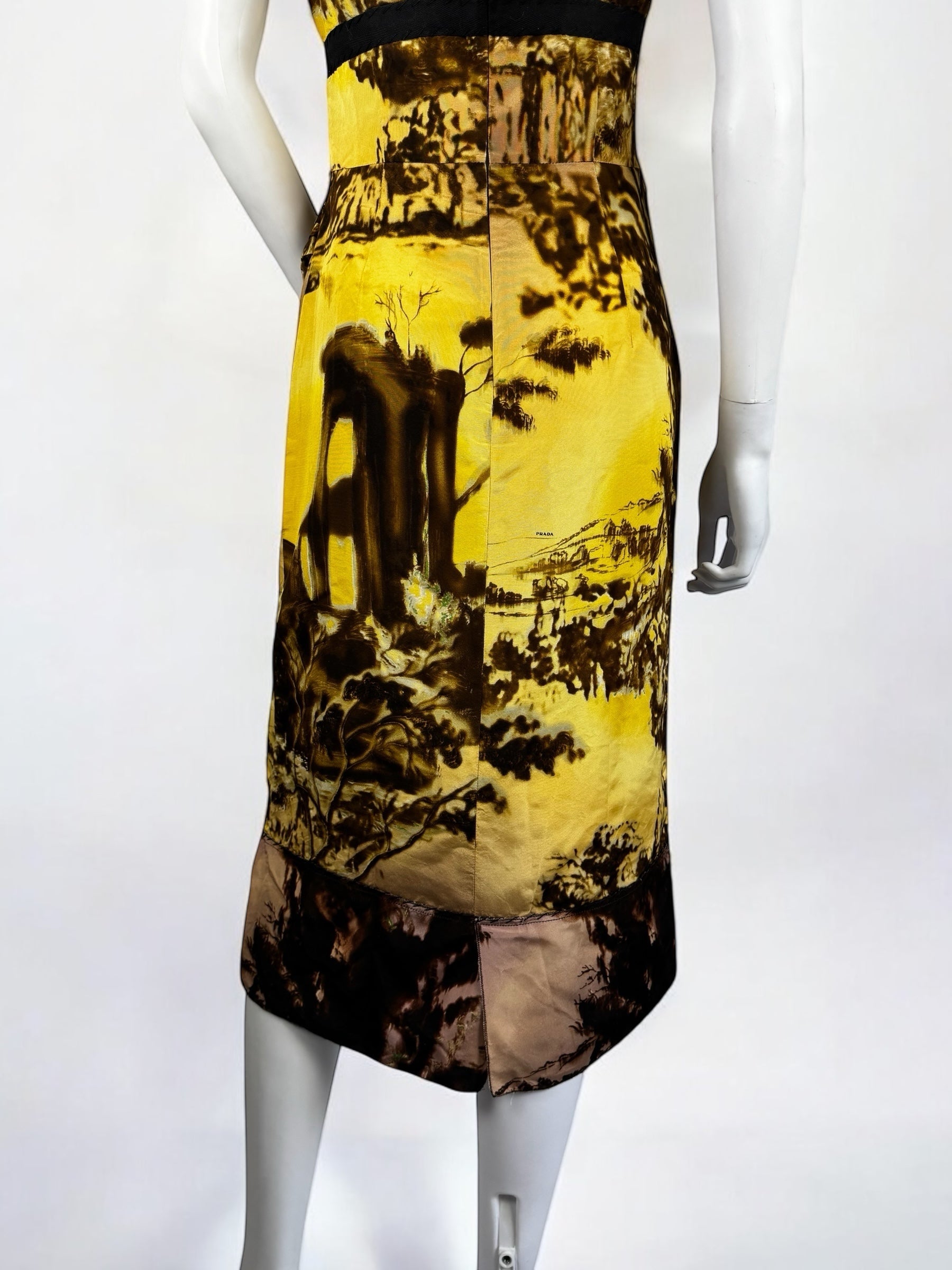Prada Silk Roman Countryside Dress, FW 2004