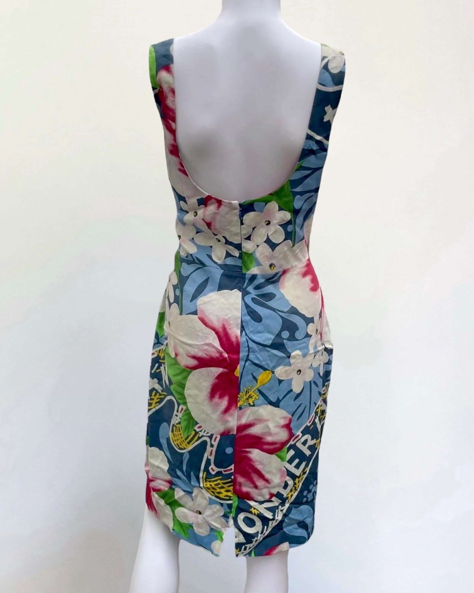 Dolce & Gabbana Blue Floral Dress, SS 2000