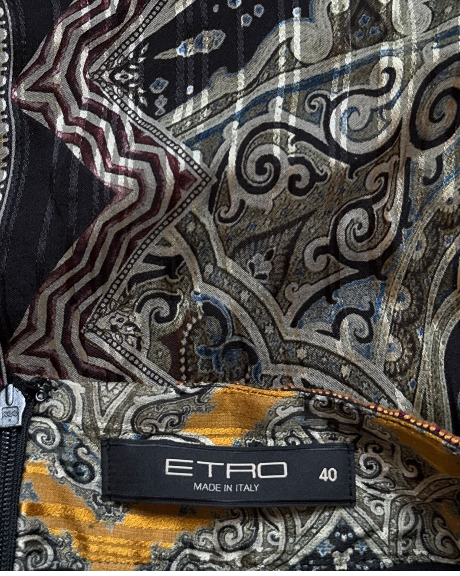 Etro Printed Silk Gown with Open Back, FW 2014