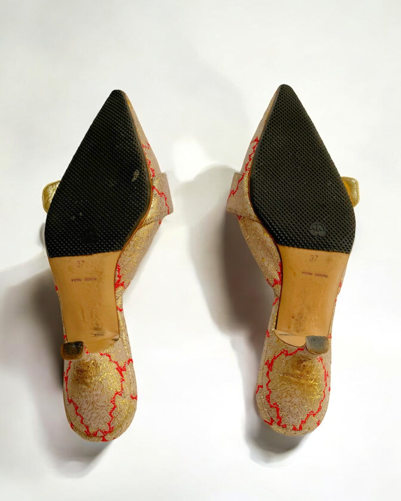 Prada Silk Brocade Pointed Mules, 2002