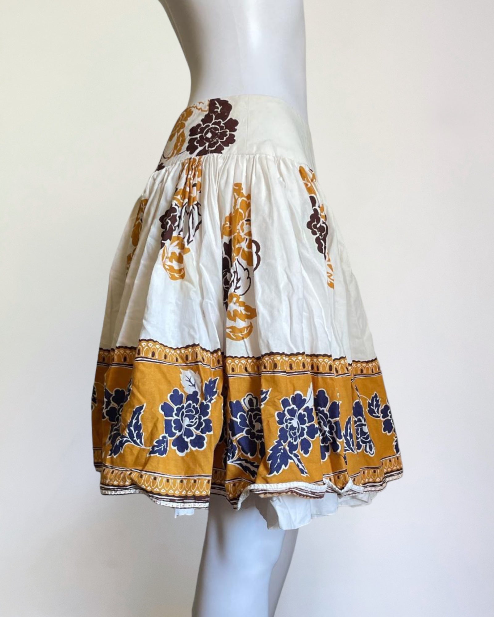 Miu Miu Voluminous Printed Mini Skirt, SS 2002