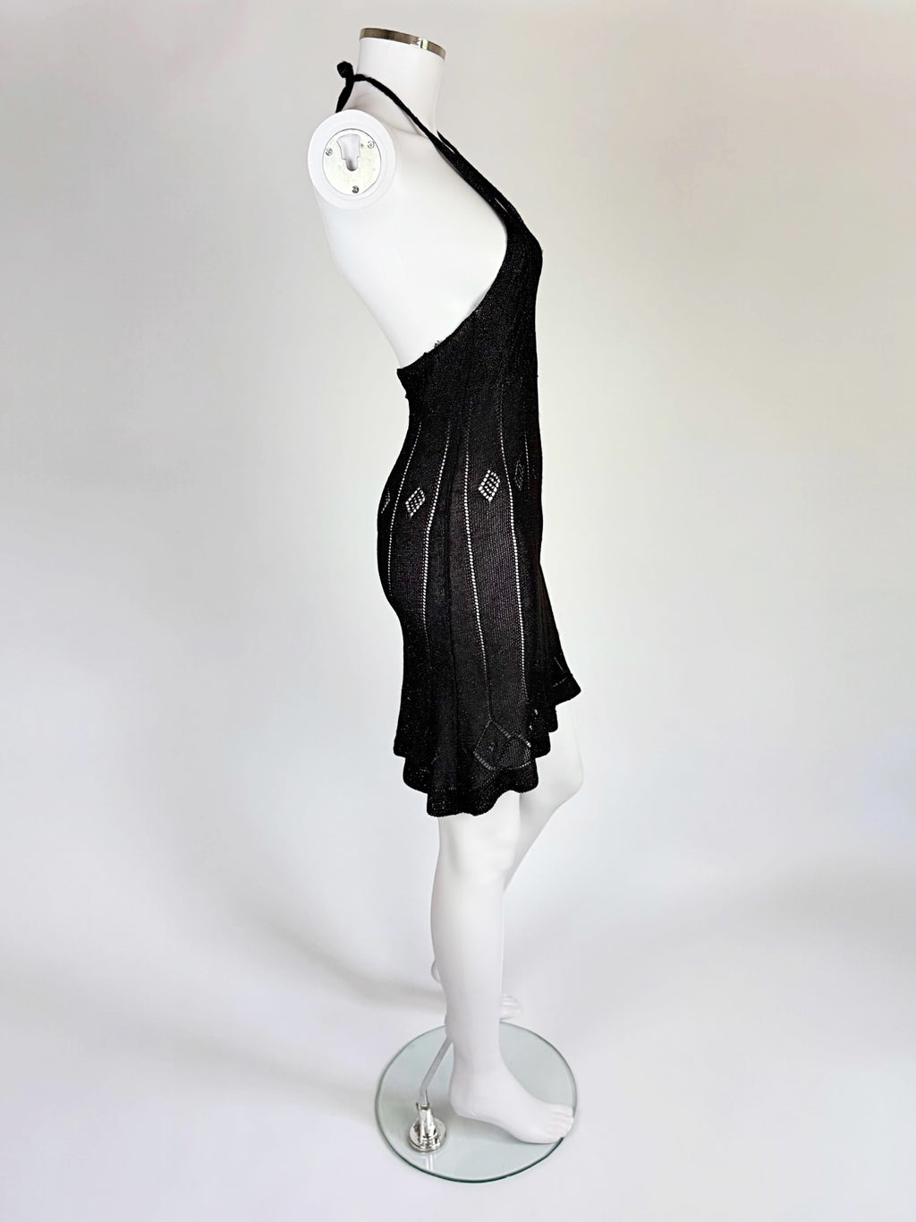 Martine Sitbon Black Knit Mini Dress, SS 1997