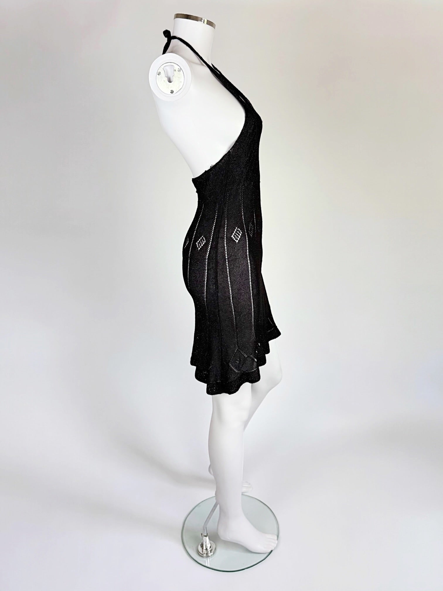 Martine Sitbon Black Knit Mini Dress, SS 1997