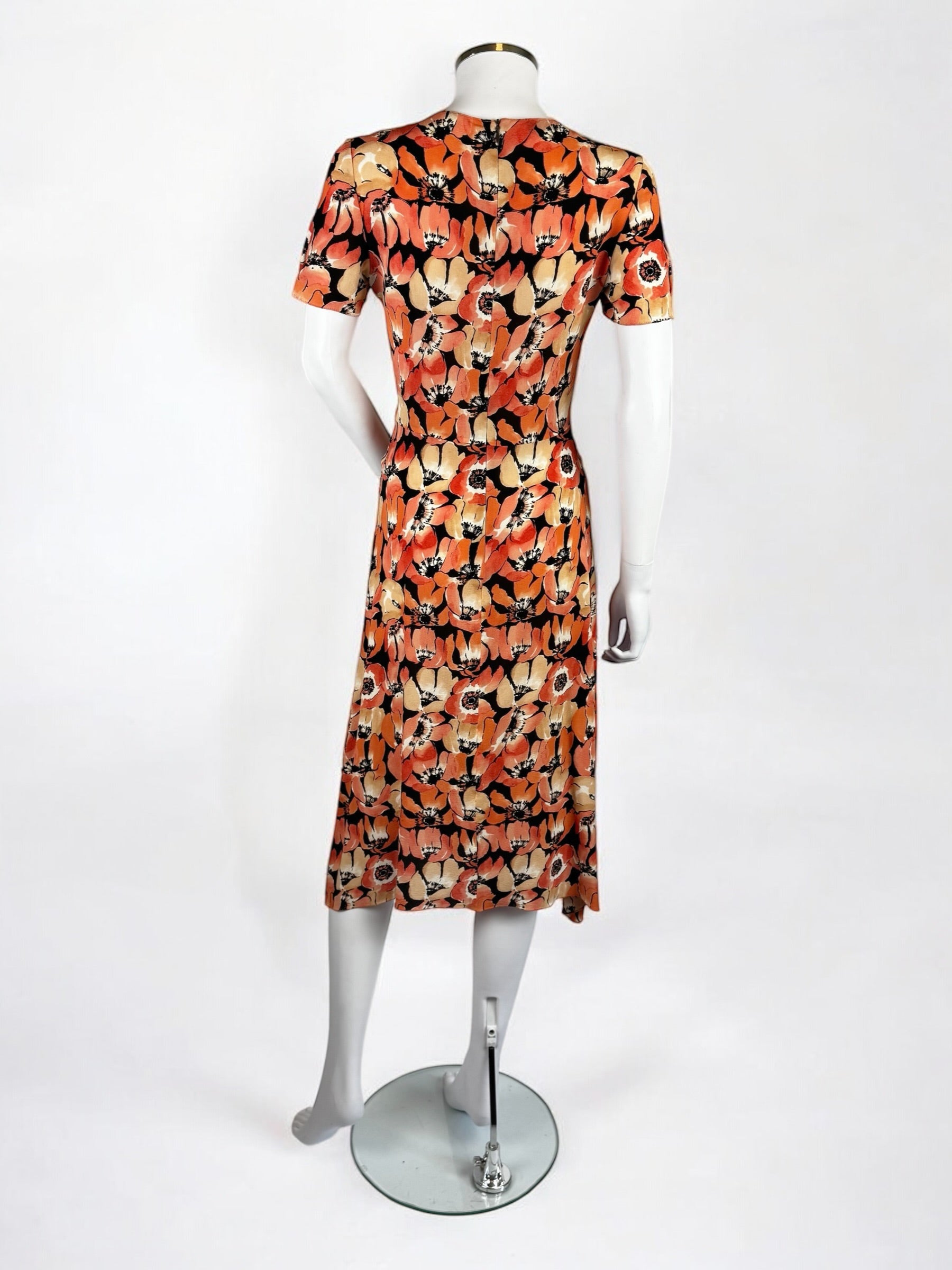 Prada Silk Poppy Dress, FW 2000