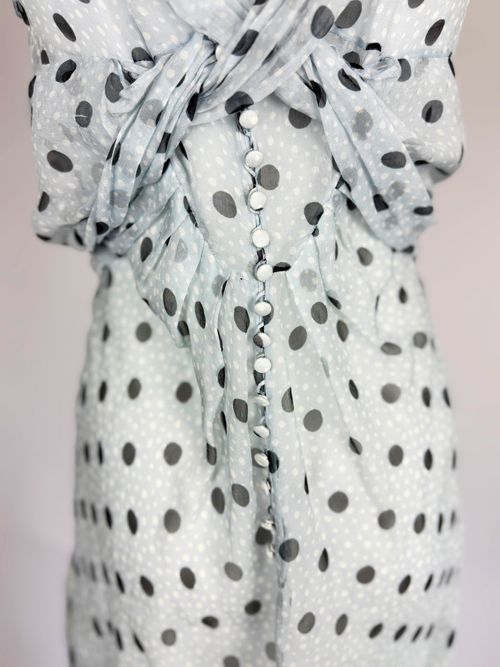John Galliano Silk Polka Dot Dress, Resort 2008