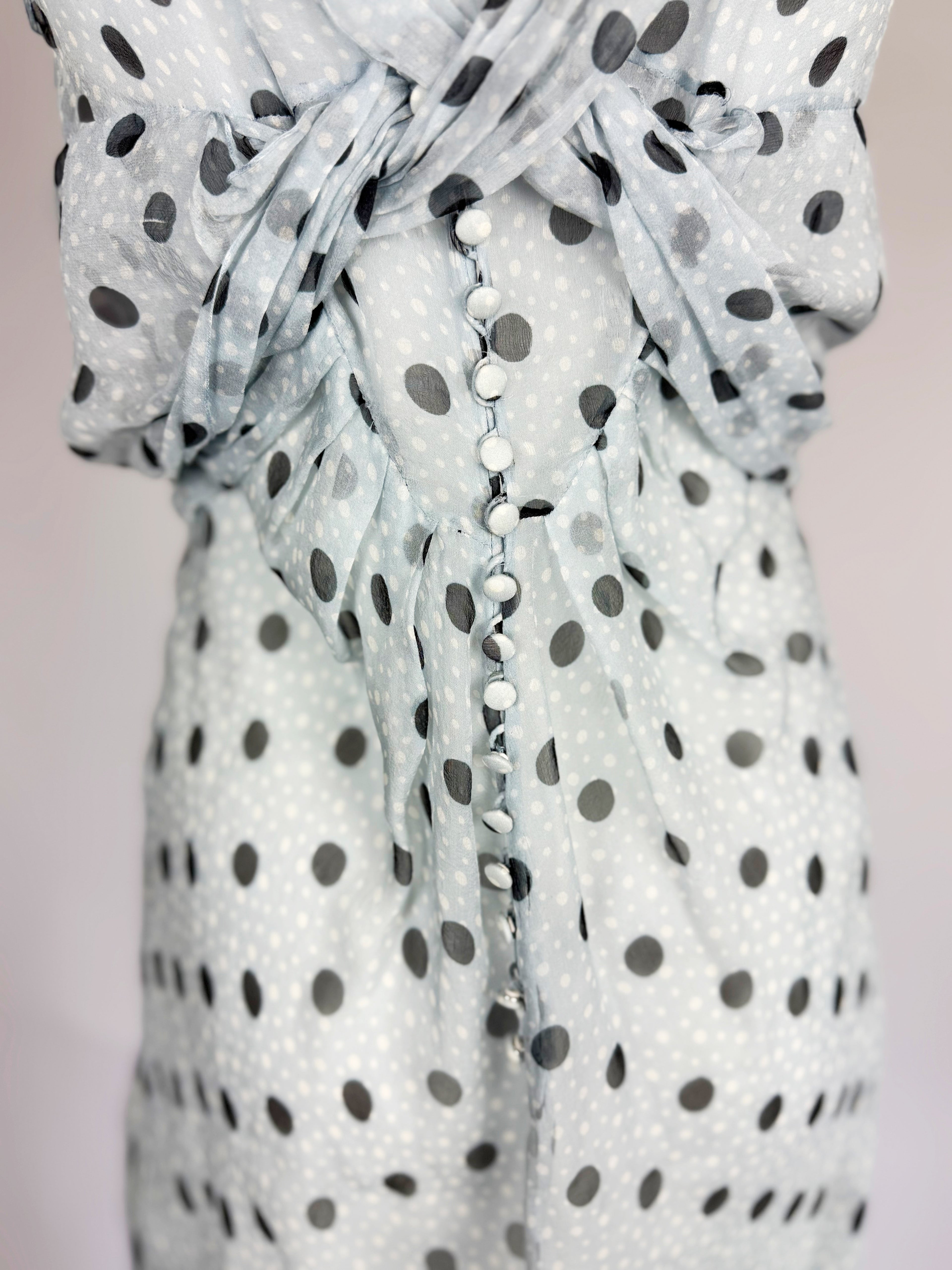 John Galliano Silk Polka Dot Dress, Resort 2008