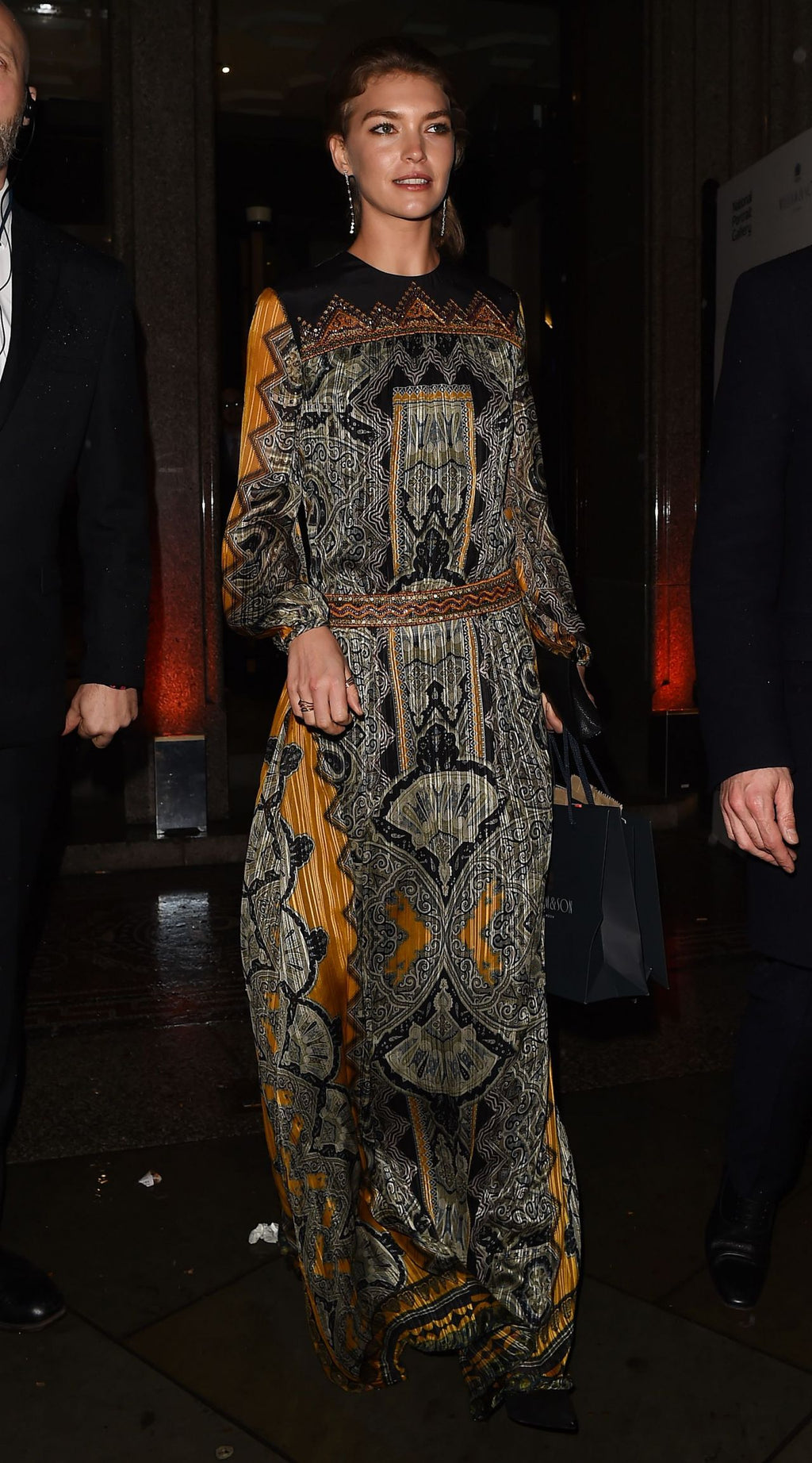 Etro Printed Silk Gown with Open Back, FW 2014