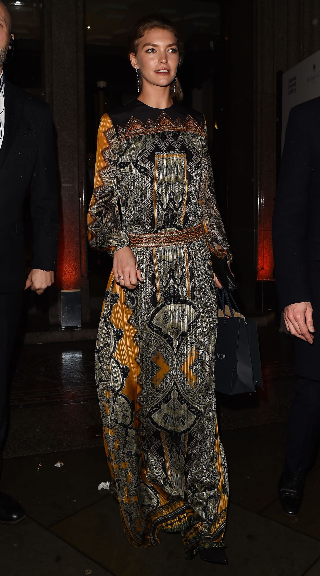 Etro Printed Silk Gown with Open Back, FW 2014