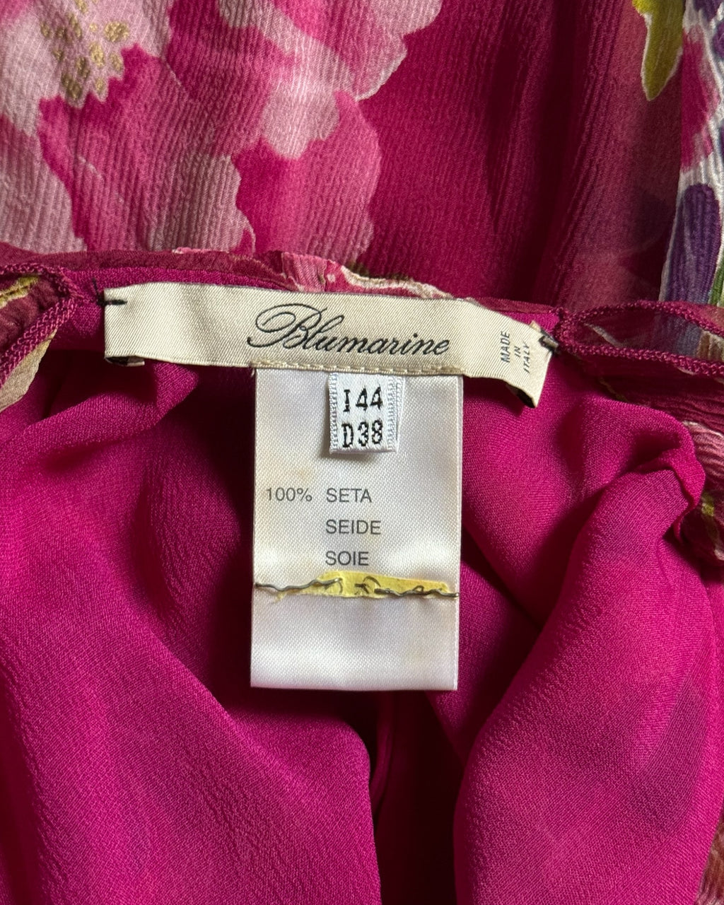 Blumarine Silk Floral Dress, SS 2006