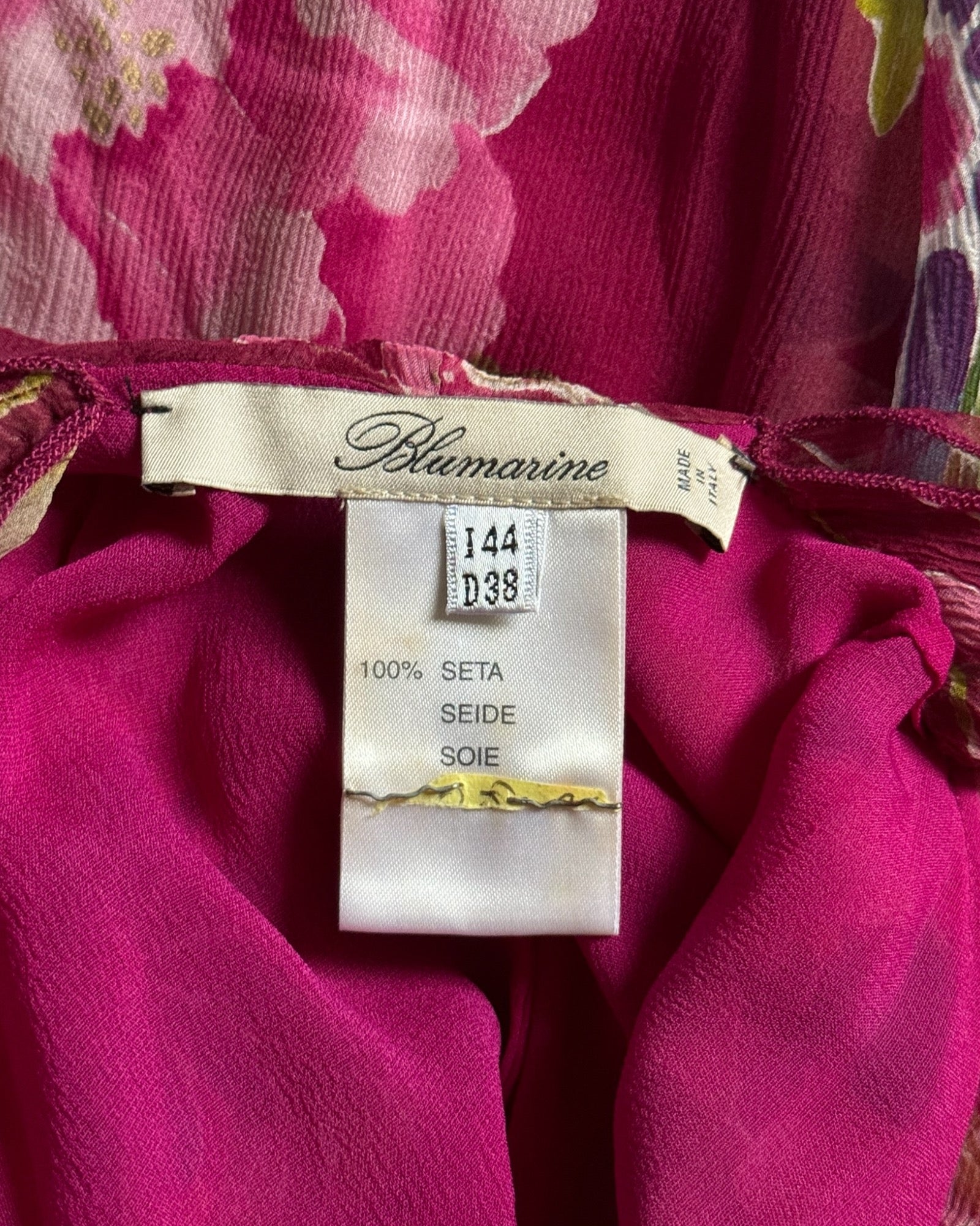 Blumarine Silk Floral Dress, SS 2006