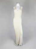 Ralph Lauren Ivory Knit Sequin Gown, c. 2000s