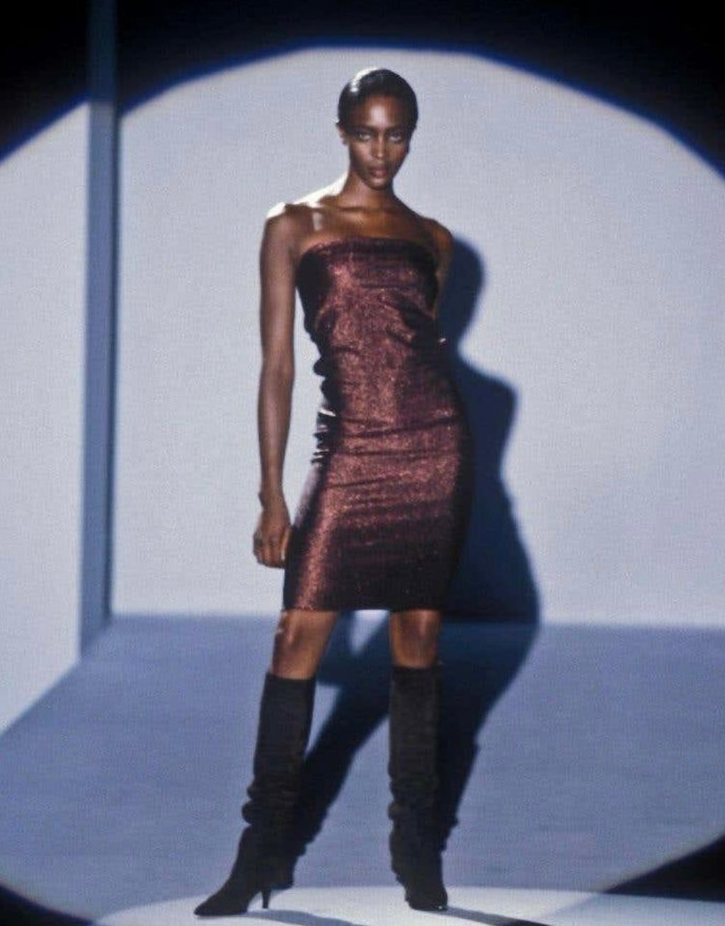 Gucci by Tom Ford Metallic Lurex Dress, SS 1997