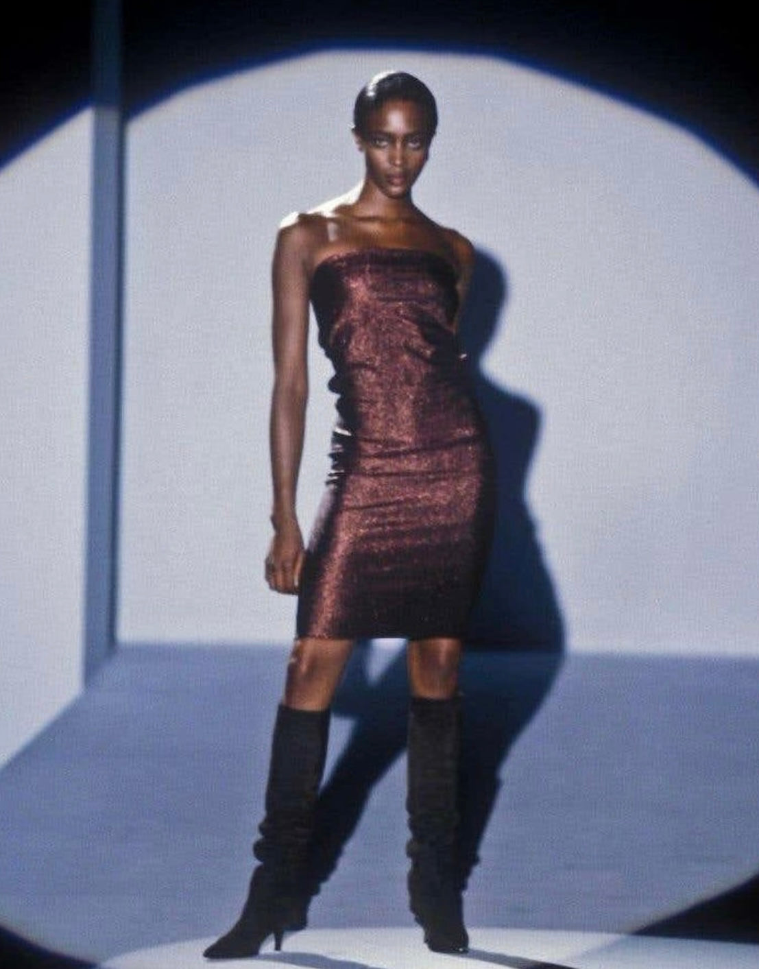Gucci by Tom Ford Metallic Lurex Dress, SS 1997