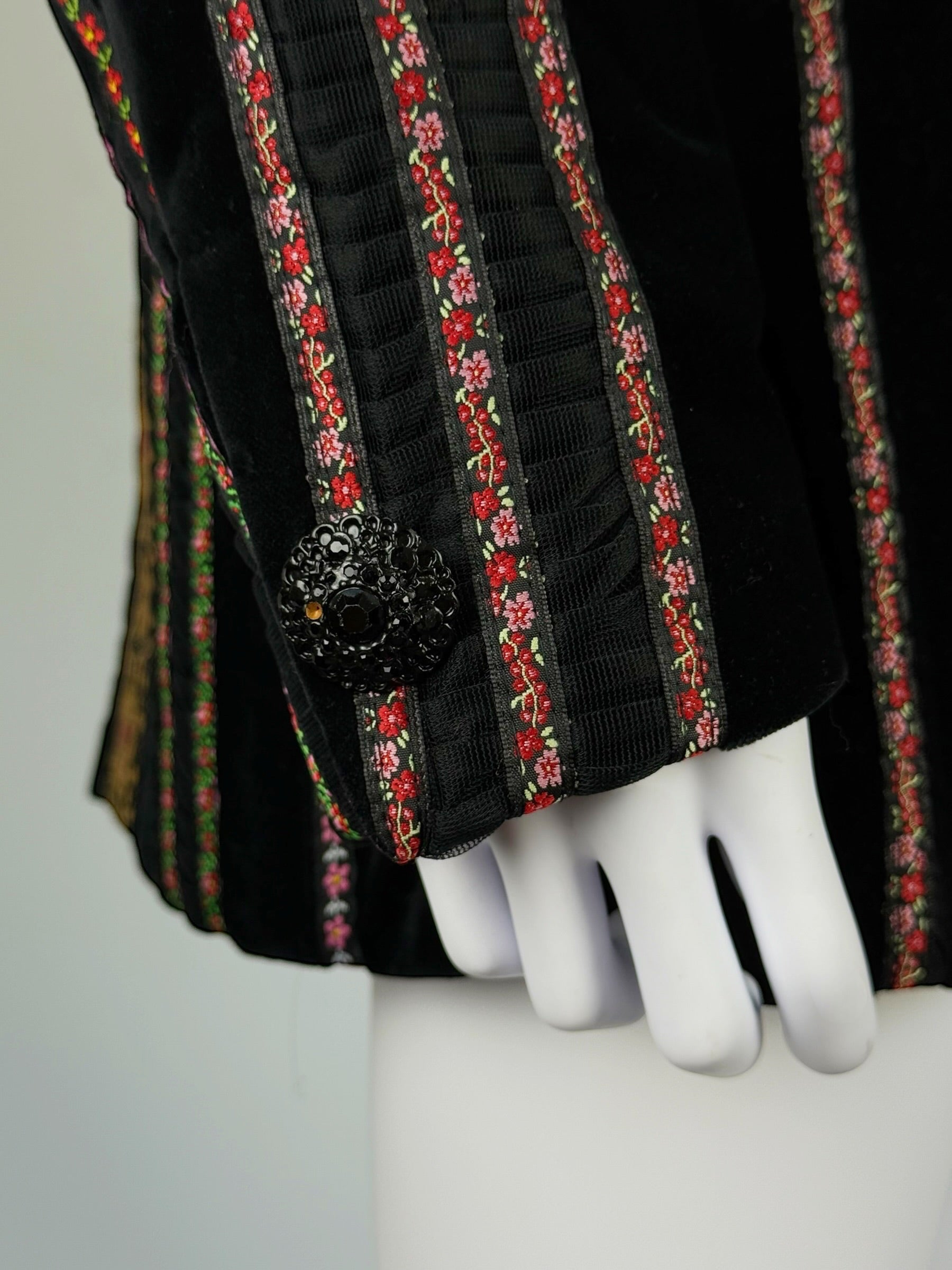Dolce & Gabbana “Rich Hippie” Velvet Folk Jacket, SS 1993