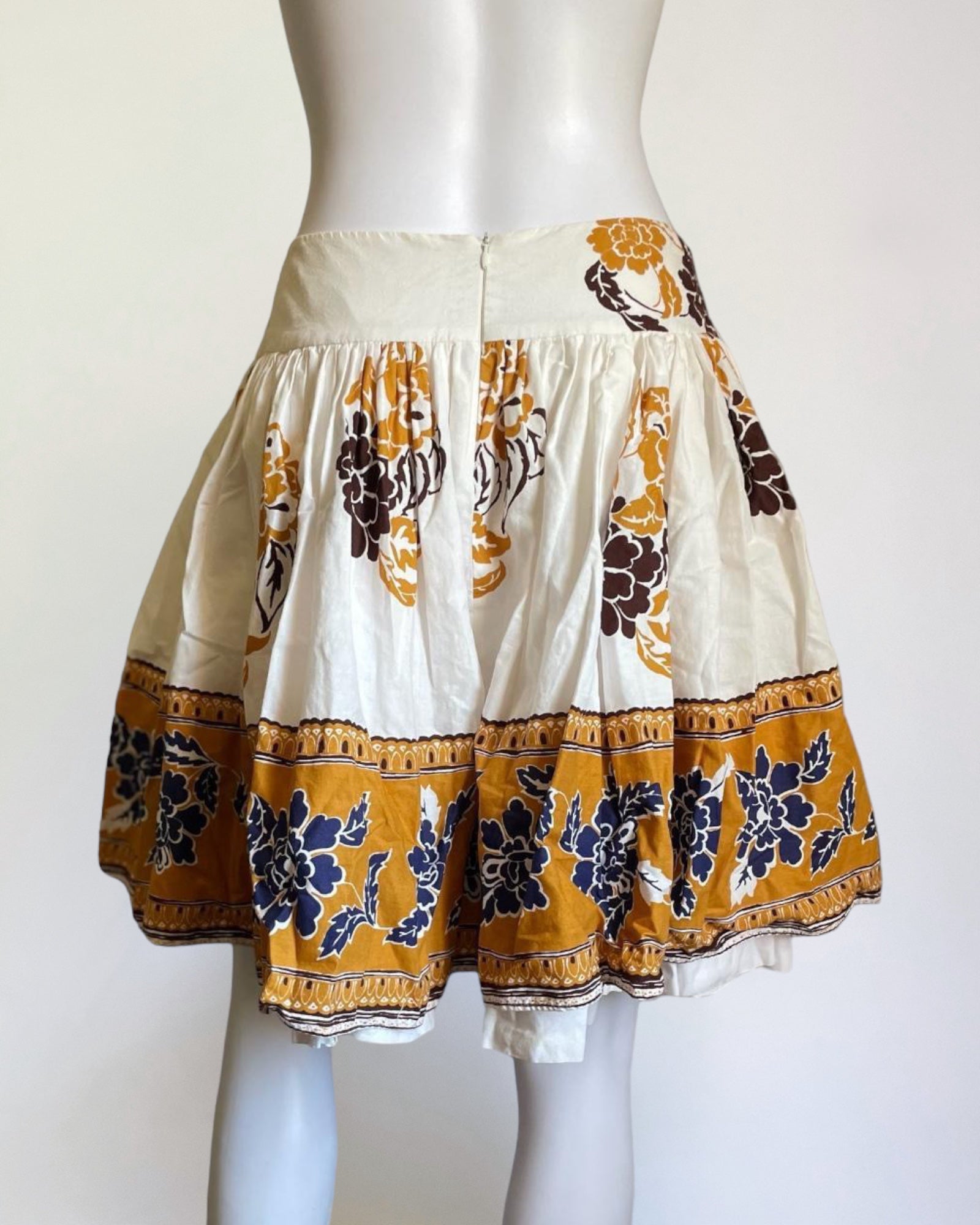 Miu Miu Voluminous Printed Mini Skirt, SS 2002