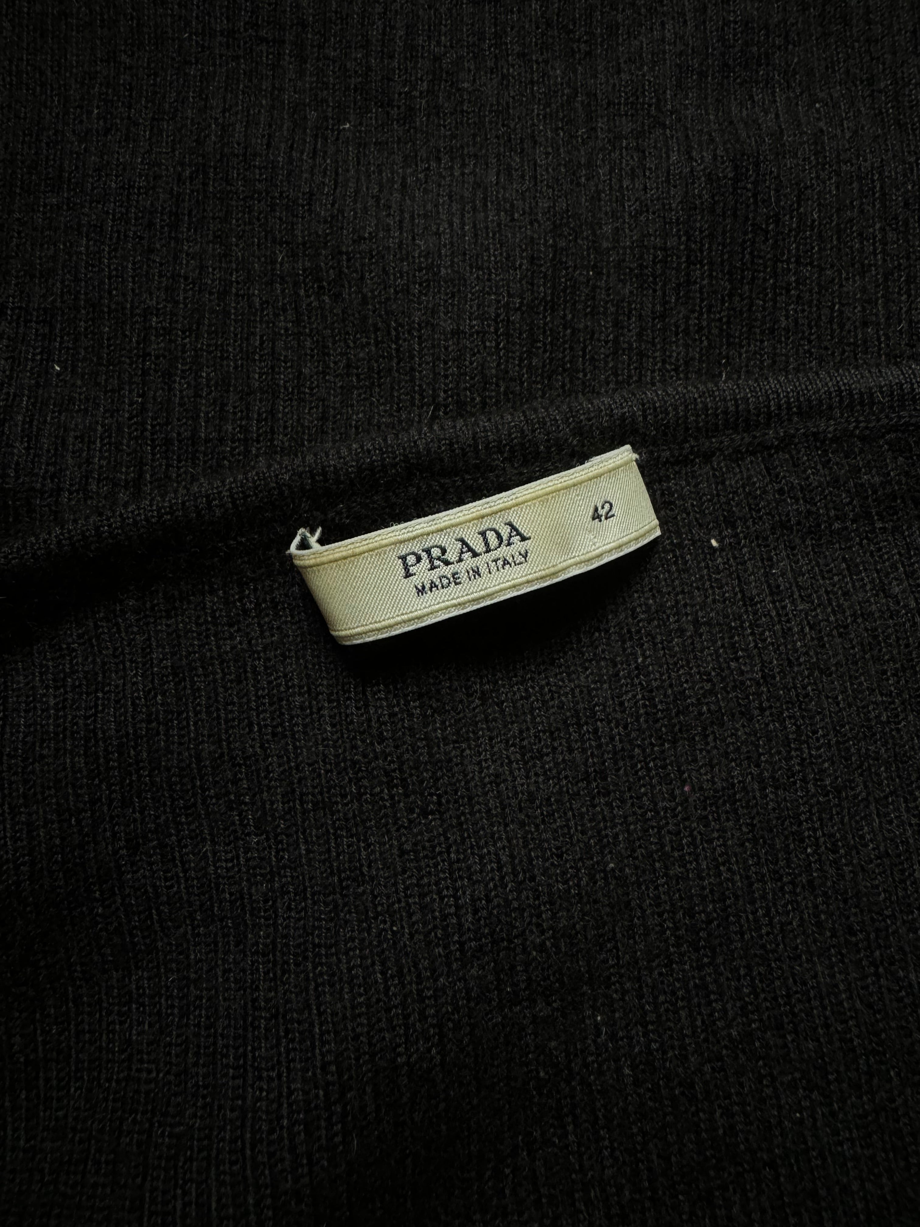 Prada Black Cashmere Tie Top, c. 2000s